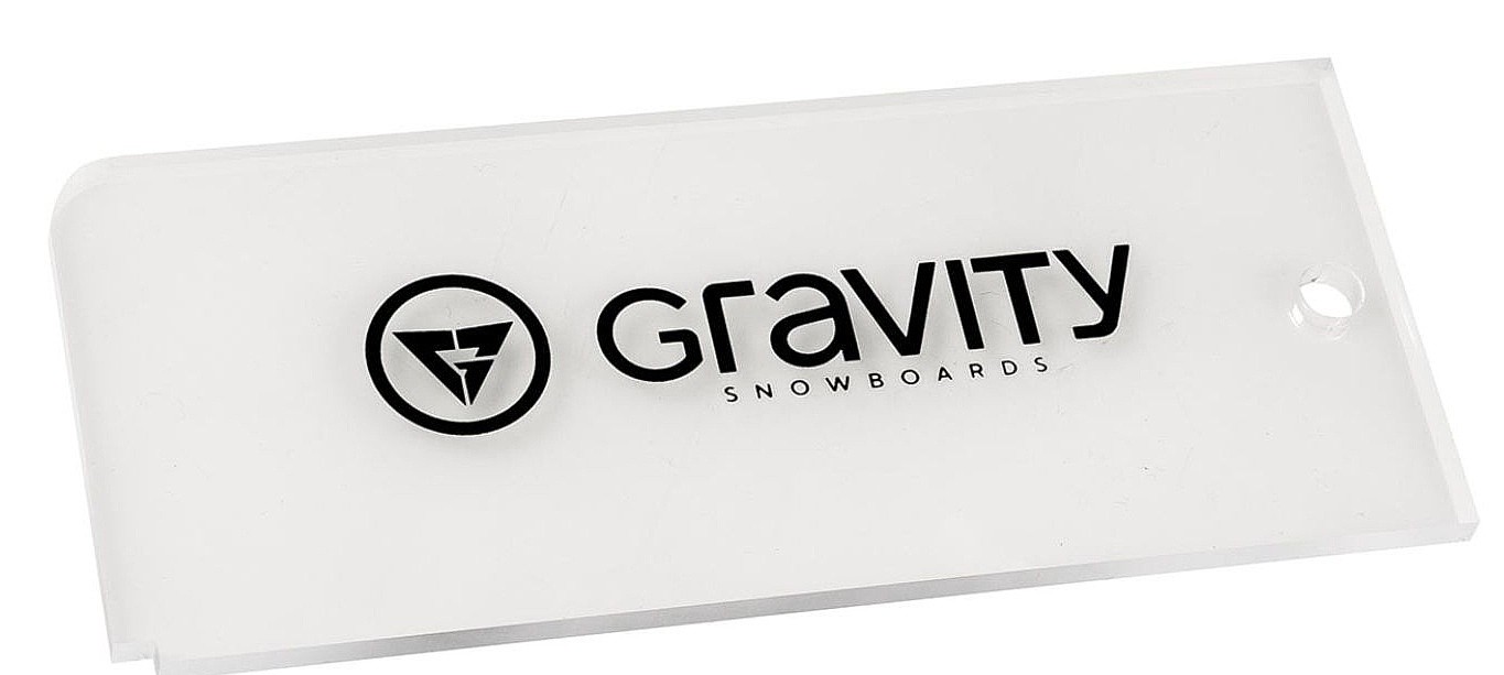 skrobak Gravity Wax Scraper - Clear