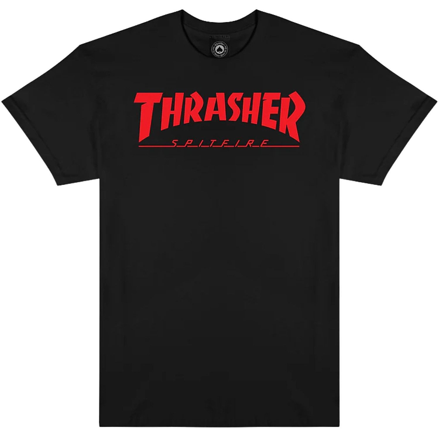 tričko Thrasher Thrasher X Spitfire Big Head Jake - Black - men´s