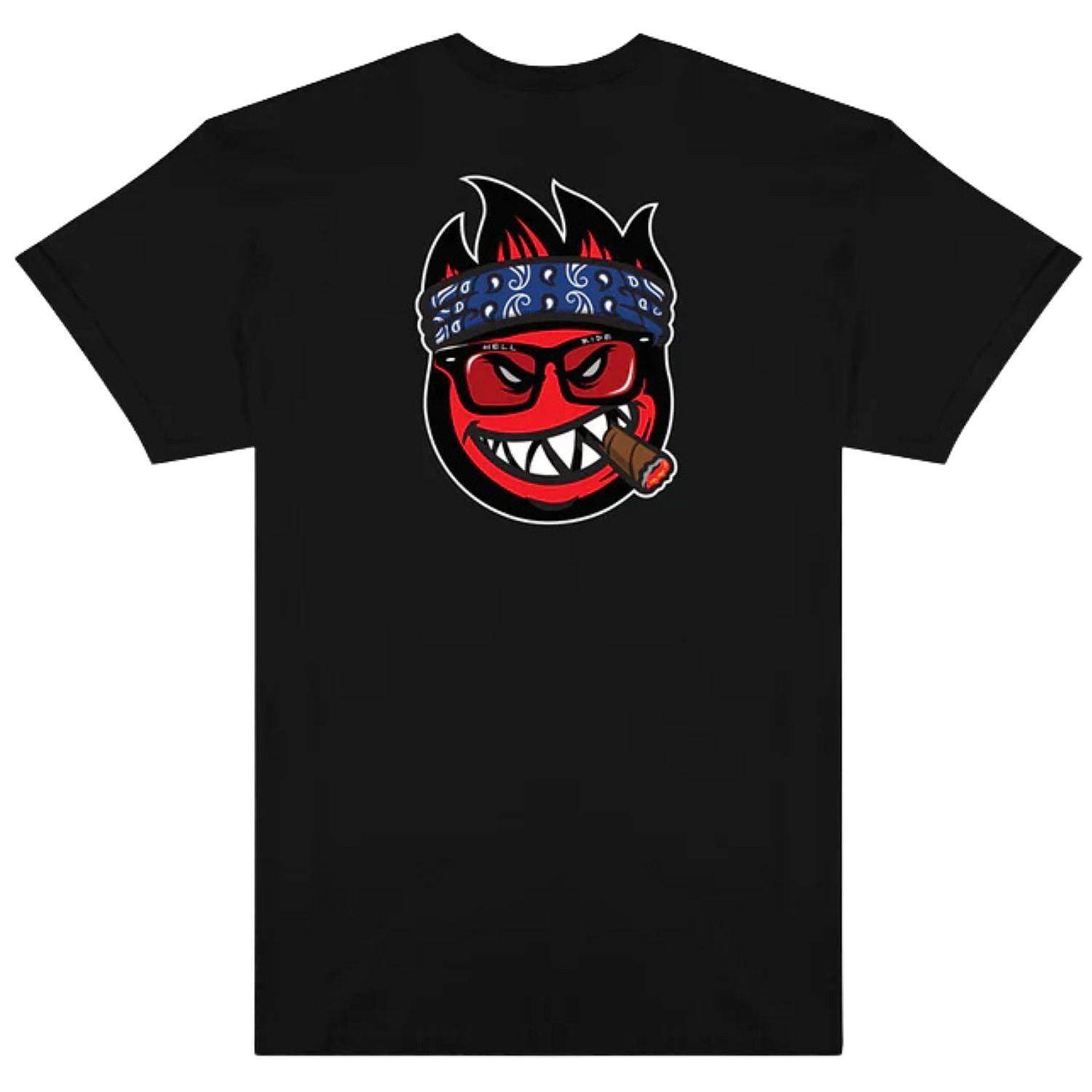 tričko Thrasher Thrasher X Spitfire Big Head Jake - Black - men´s