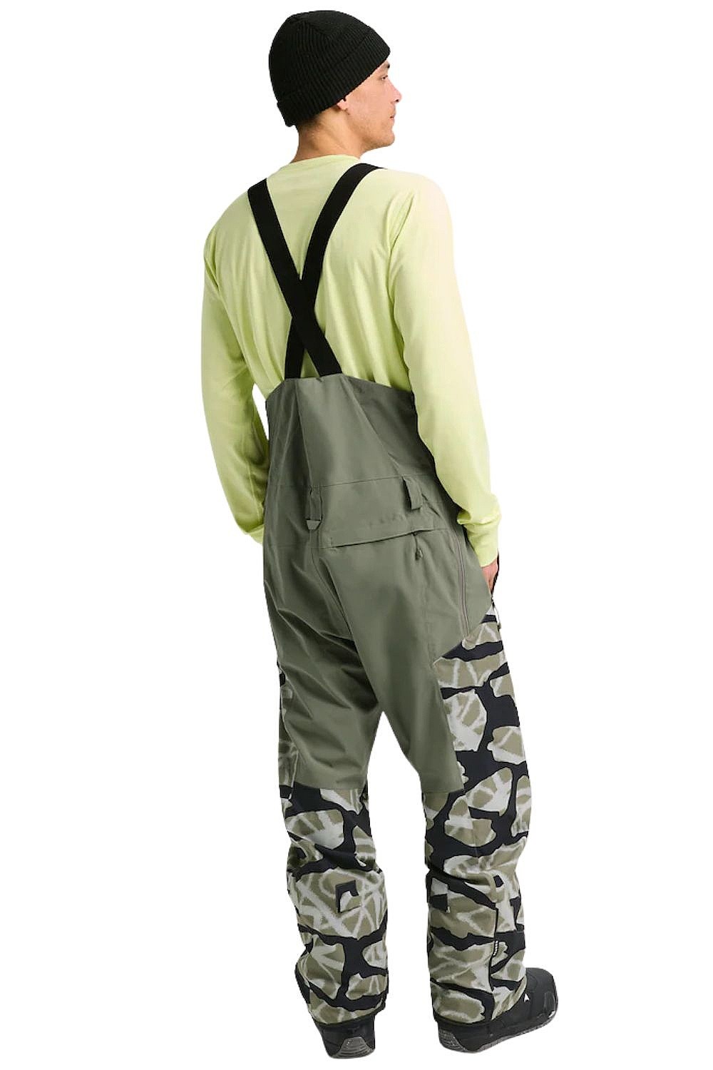 kalhoty Burton Reserve Bib 2L - Graffiti Camo/Forest Moss
