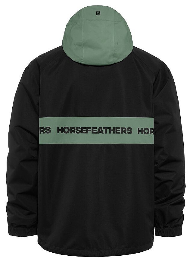 kurtka Horsefeathers Gordie - Black/Iceberg Green