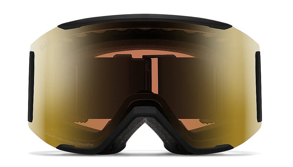 skidglasögon Smith Squad MAG - Black/ChromaPop Pro Photochromic Gold Mirror