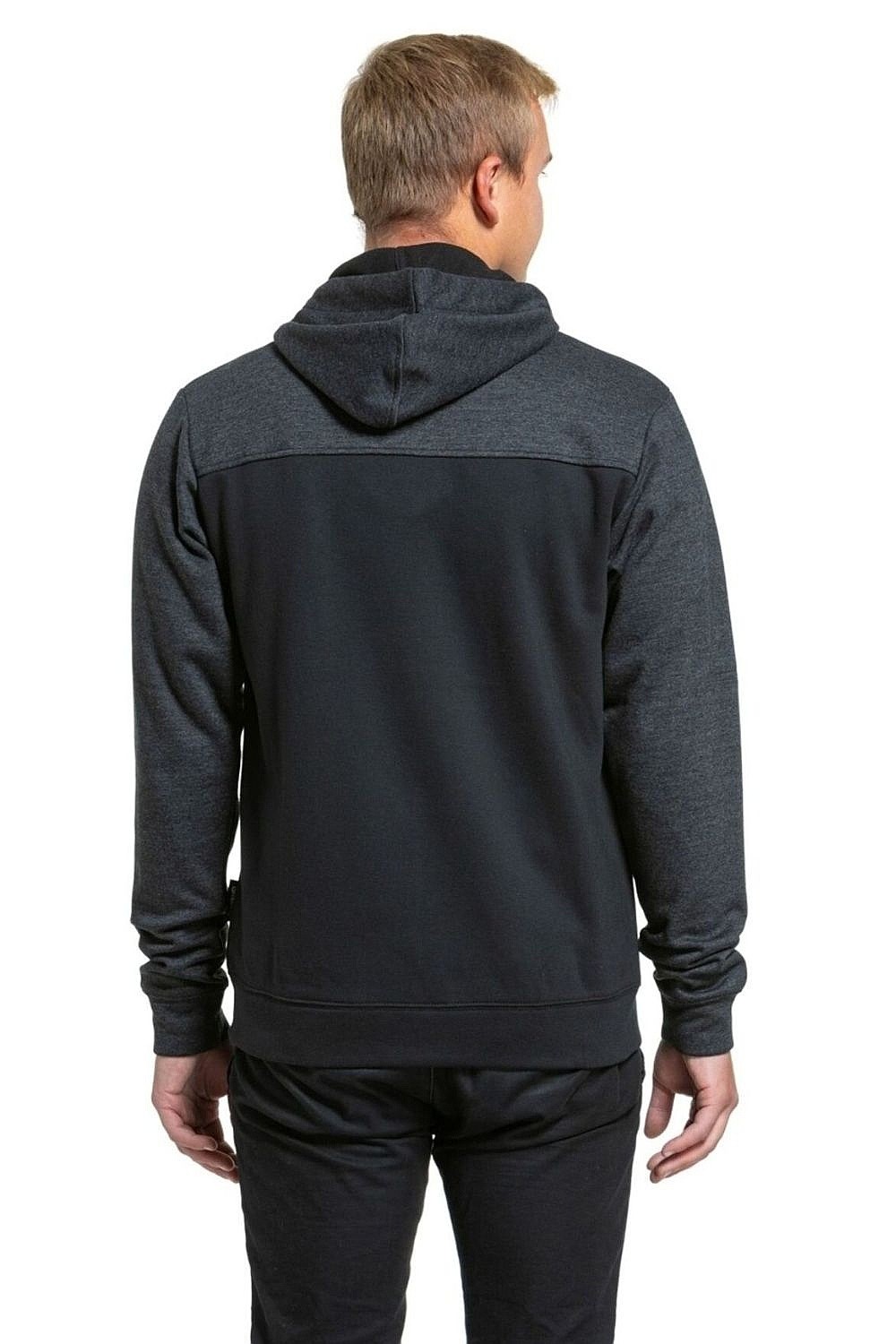 mikina Meatfly Josh Zip - Heather Black - men´s