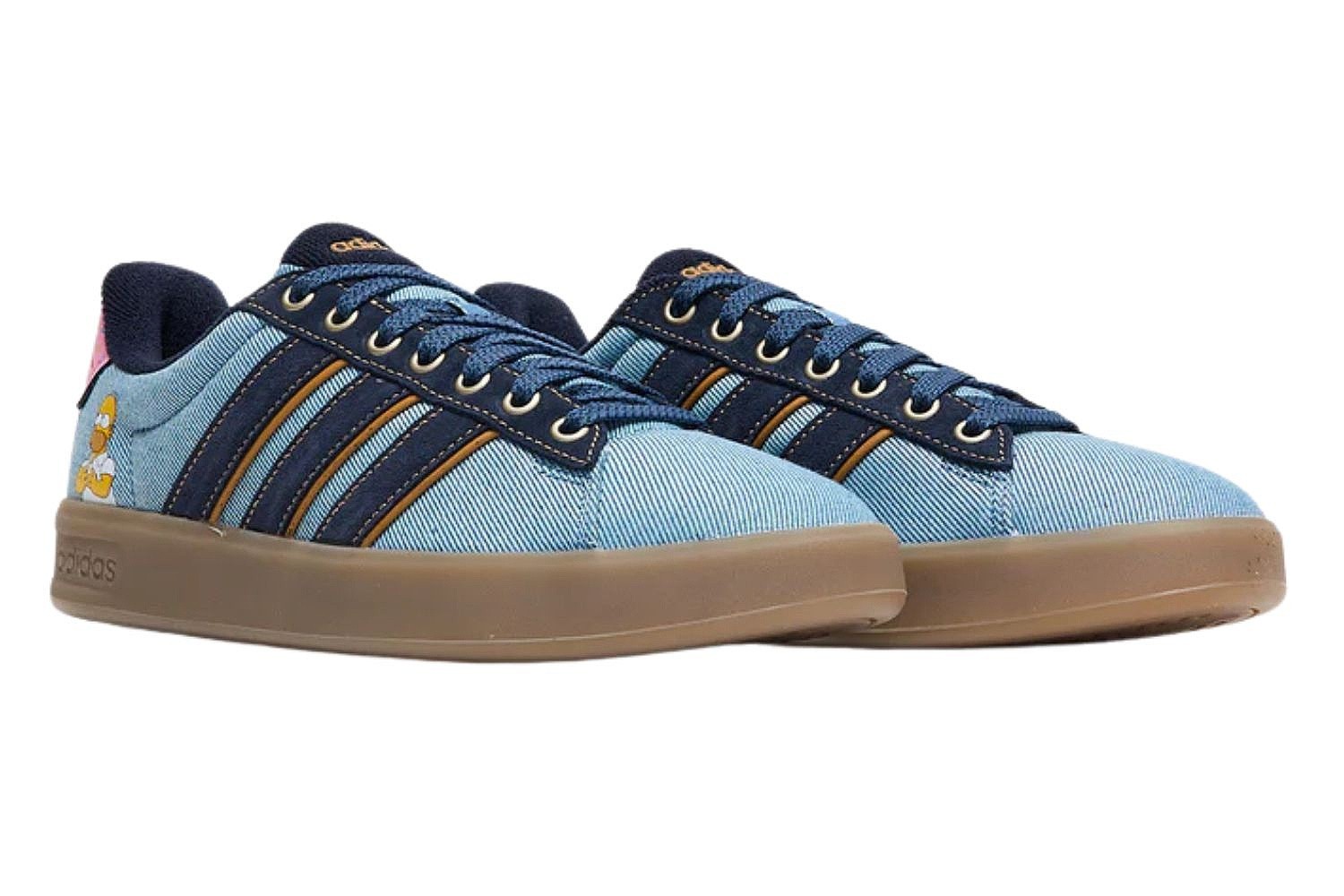 sko adidas Performance Grand Court Simpsons - Non Dyed/Legend Ink/Mesa - men´s