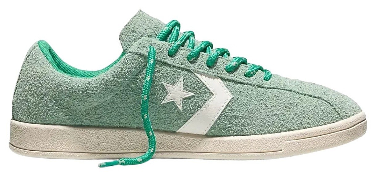 shoes Converse All Star Classic Trainer Suede OX - A17758/Thyme Again Green/Lizard Breath Green/Egret