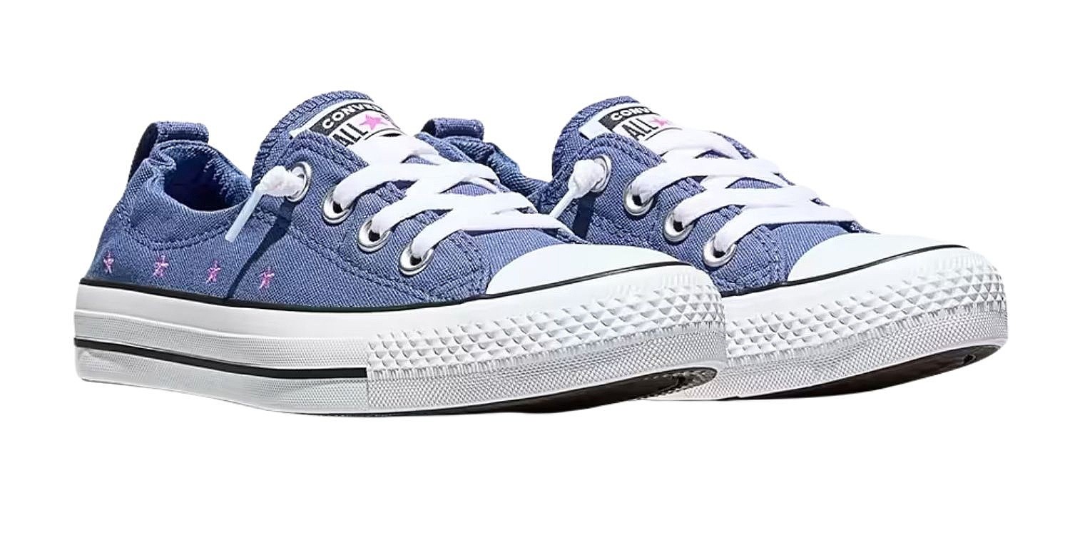 shoes Converse CTAS Shoreline Embroidered Stars Slip - A16058/Indigo Storm - women´s