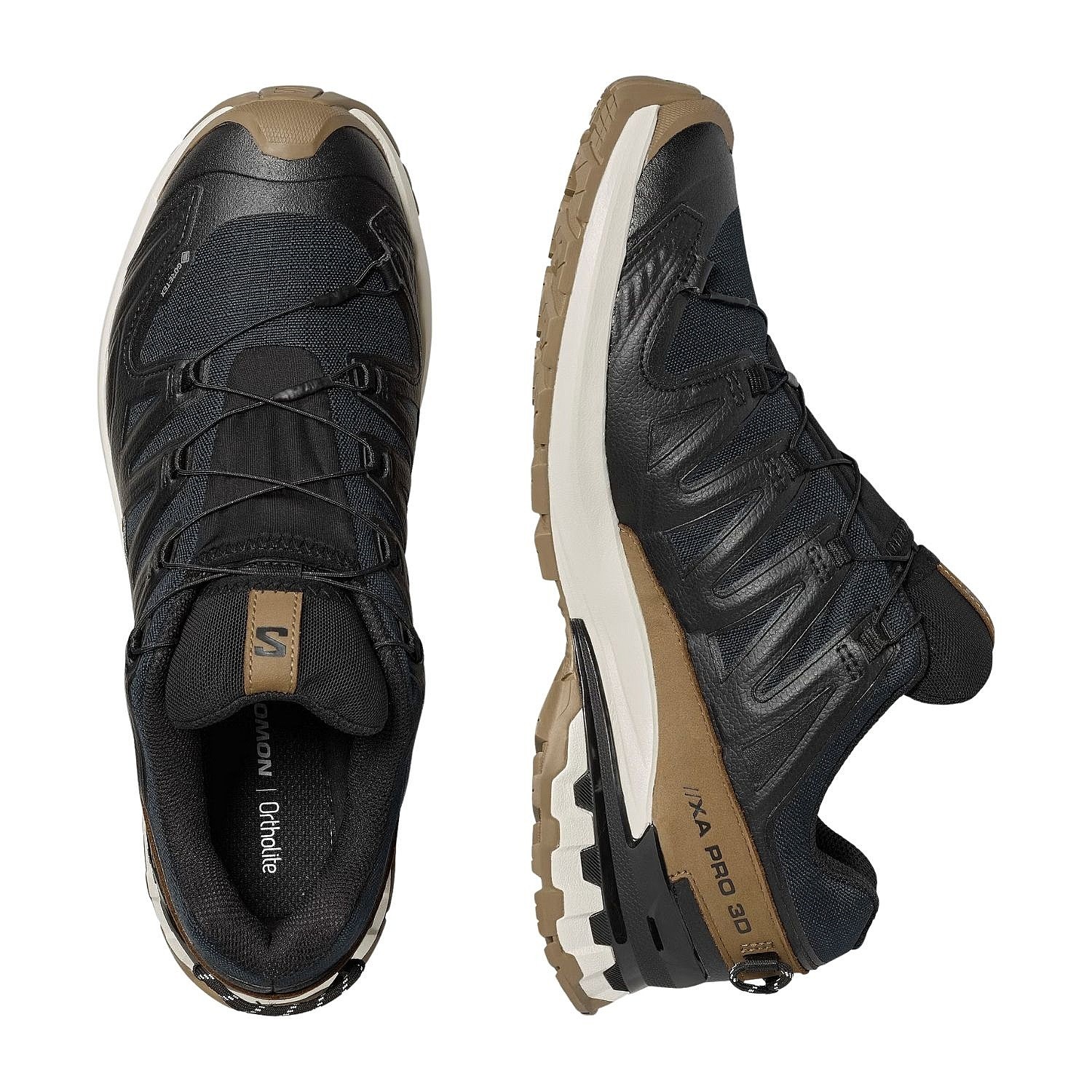 buty Salomon XA Pro 3D V9 Lifelong GTX - Black/Coyote Brown/Vanilla Ice