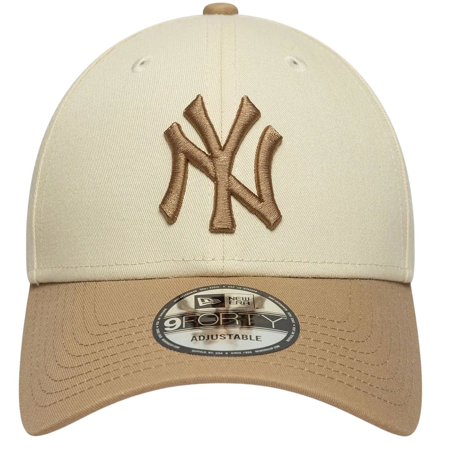 kšiltovka New Era 9FO Colour Block MLB New York Yankees - Light Cream/Camel
