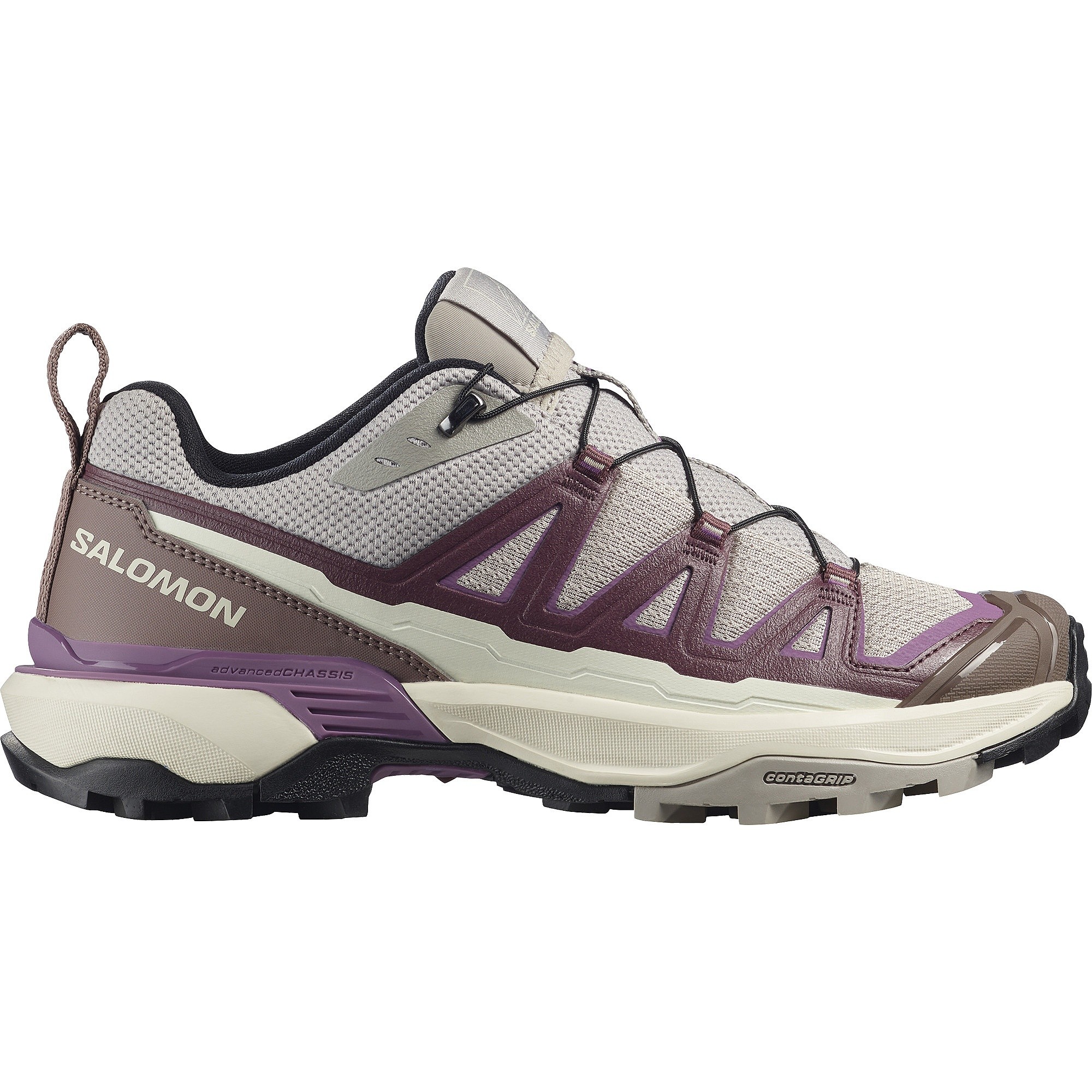 topánky Salomon X Ultra 360 Edge W - Silver Cloud/Huckle Berry/Concord Grape - women´s