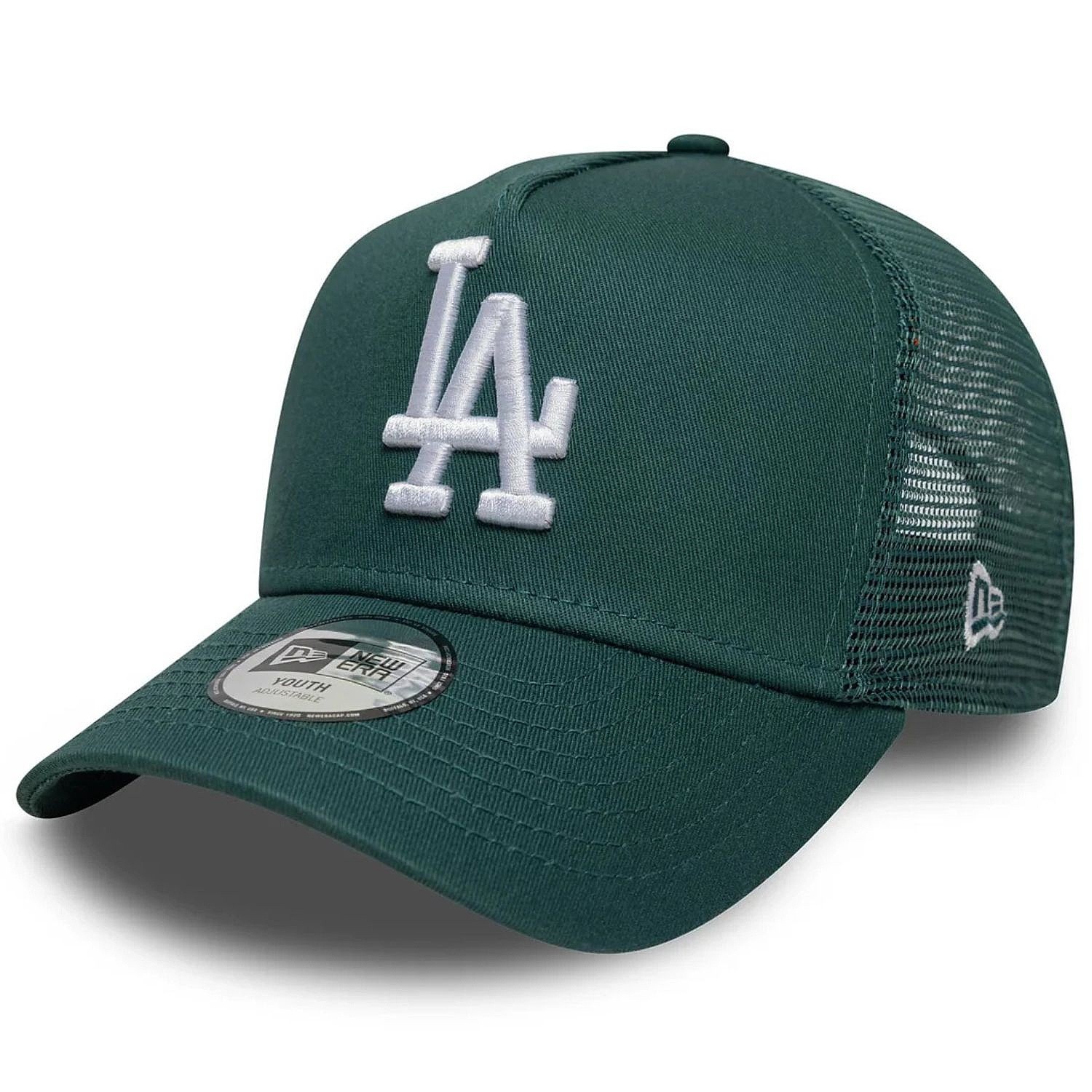 šiltovka New Era 9FO AF Lge Trucker MLB Los Angeles Dodgers Child - Pine Needle Green/White - unisex junior
