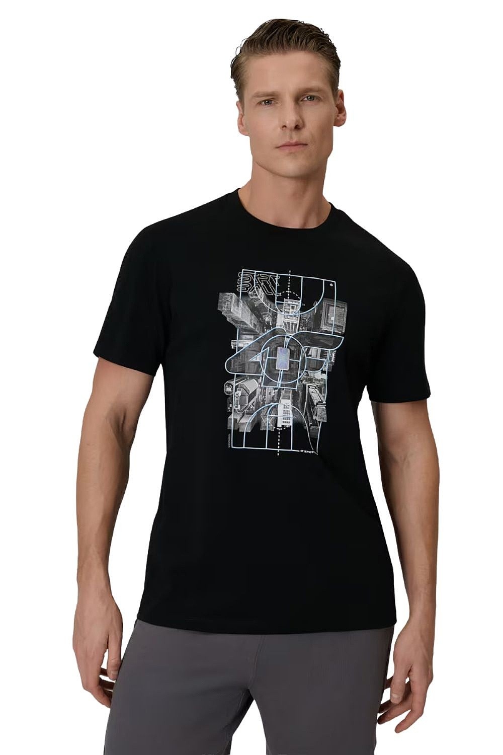 рубашка 4F 4FWSS26TTSHM2664 - 20S/Deep Black - men´s