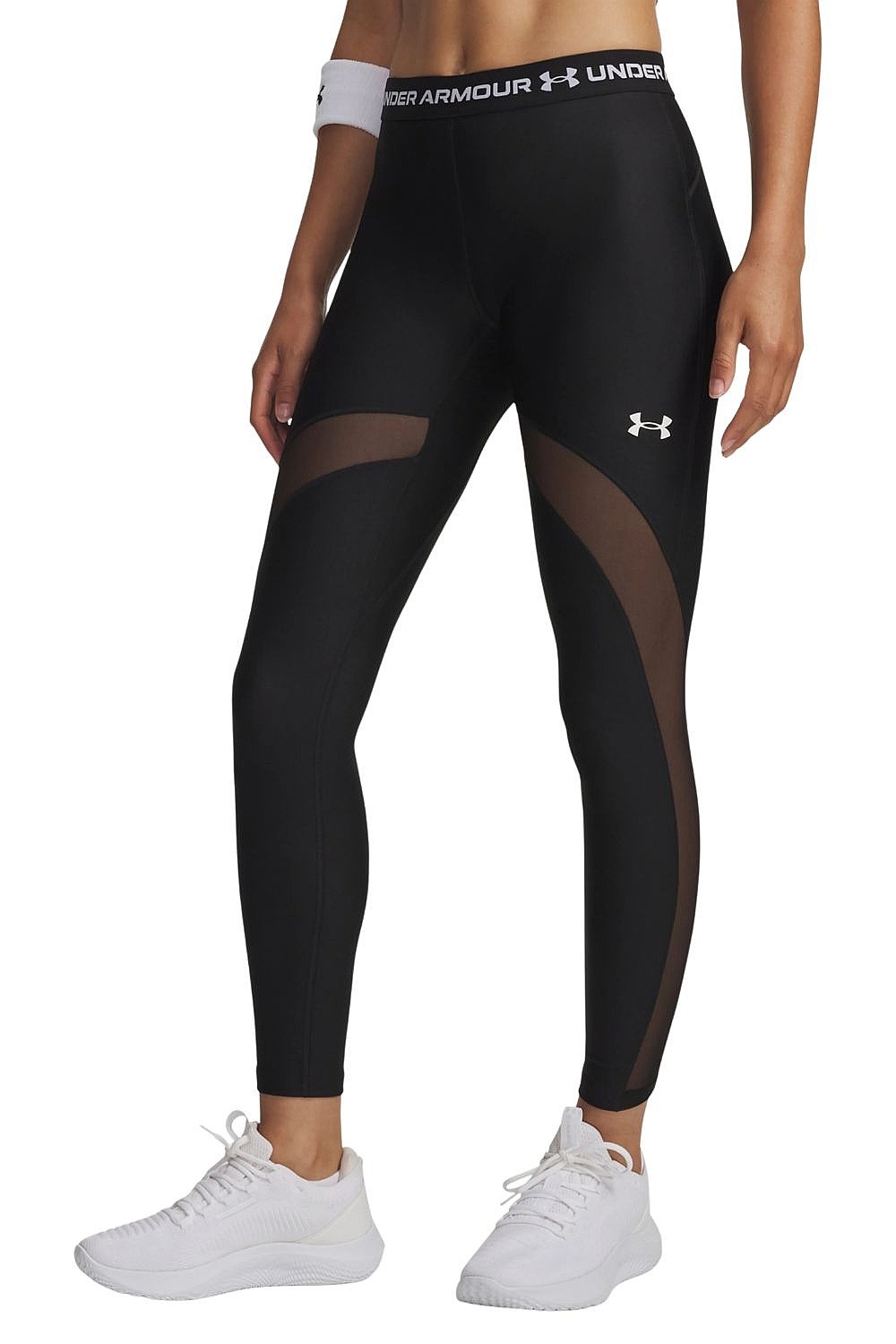 polainas Under Armour HeatGear Mesh - Ultimate Black/White - women´s
