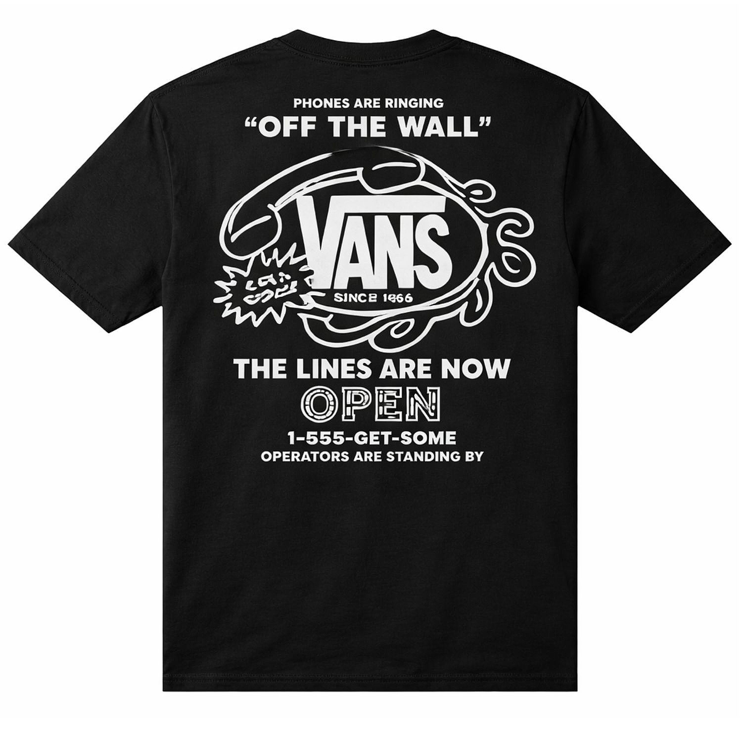 T-Shirt Vans Hot Lines - Black - men´s