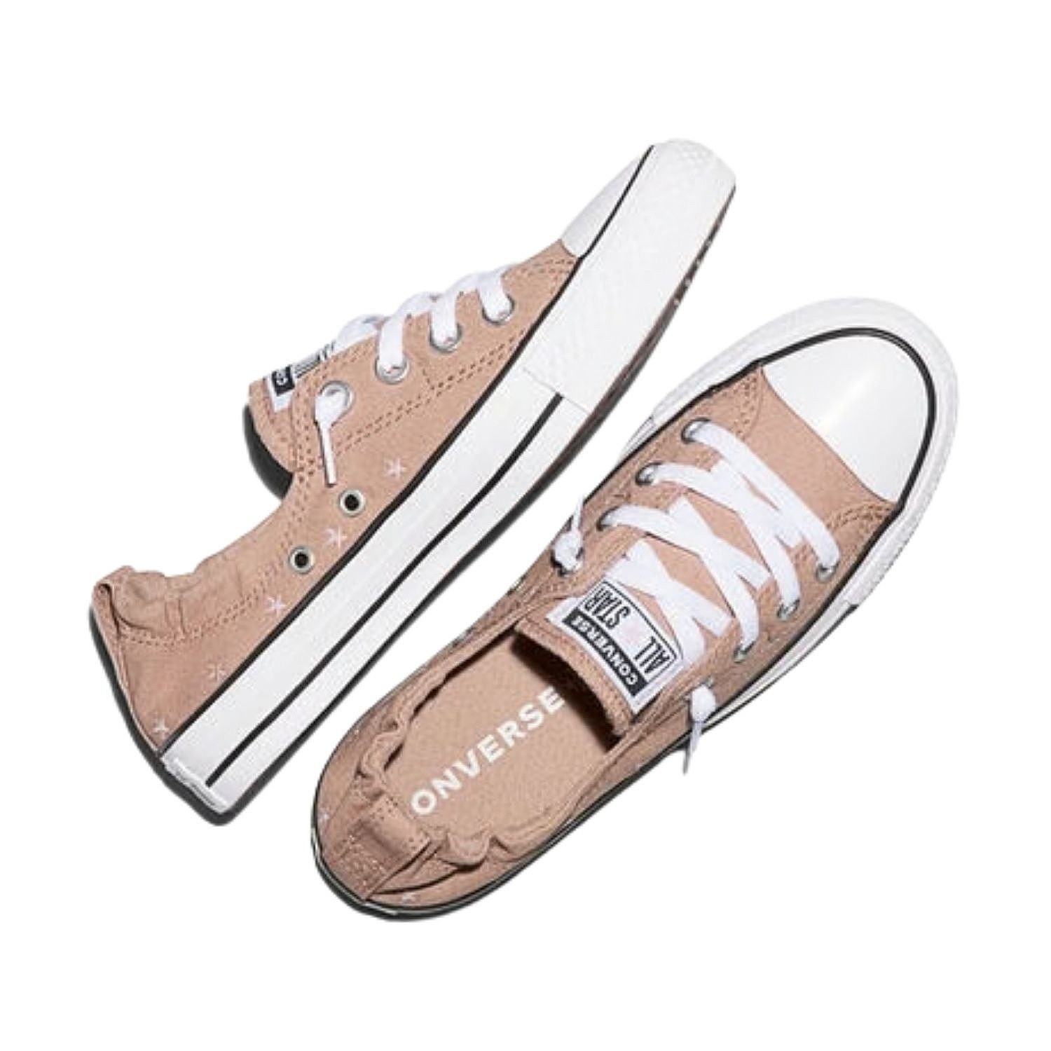 shoes Converse Chuck Taylor All Star Shoreline Embroidered Slip - A17778/Dried Earth/New Found Bloom - women´s
