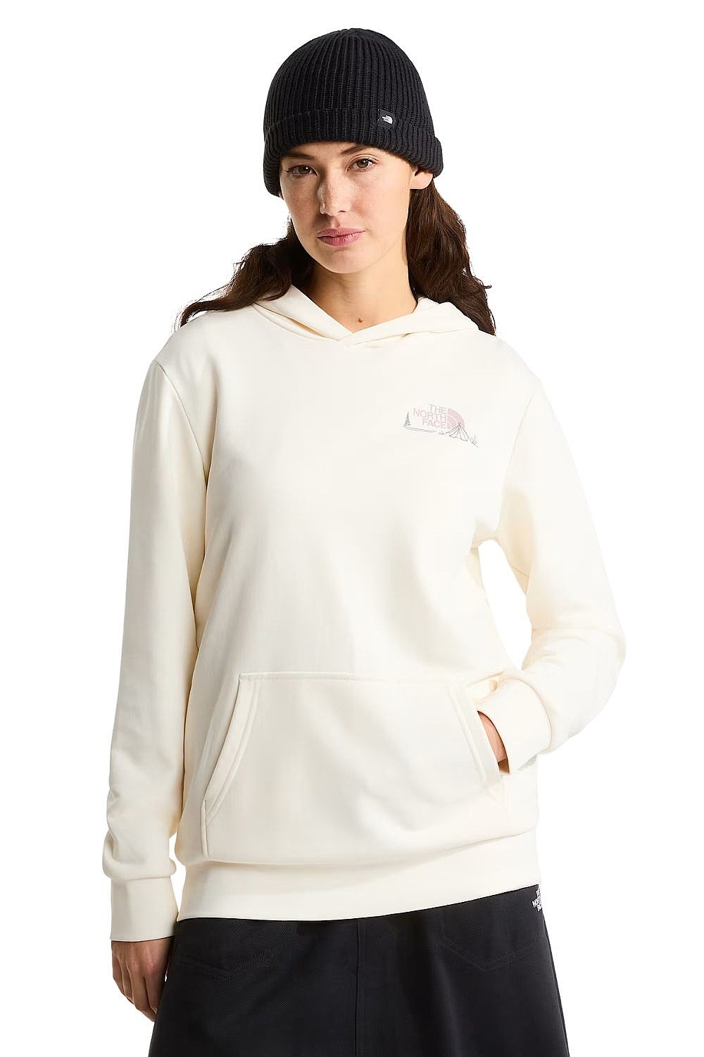 Sweatshirt The North Face Monte Regular Hoodie - White Dune - women´s