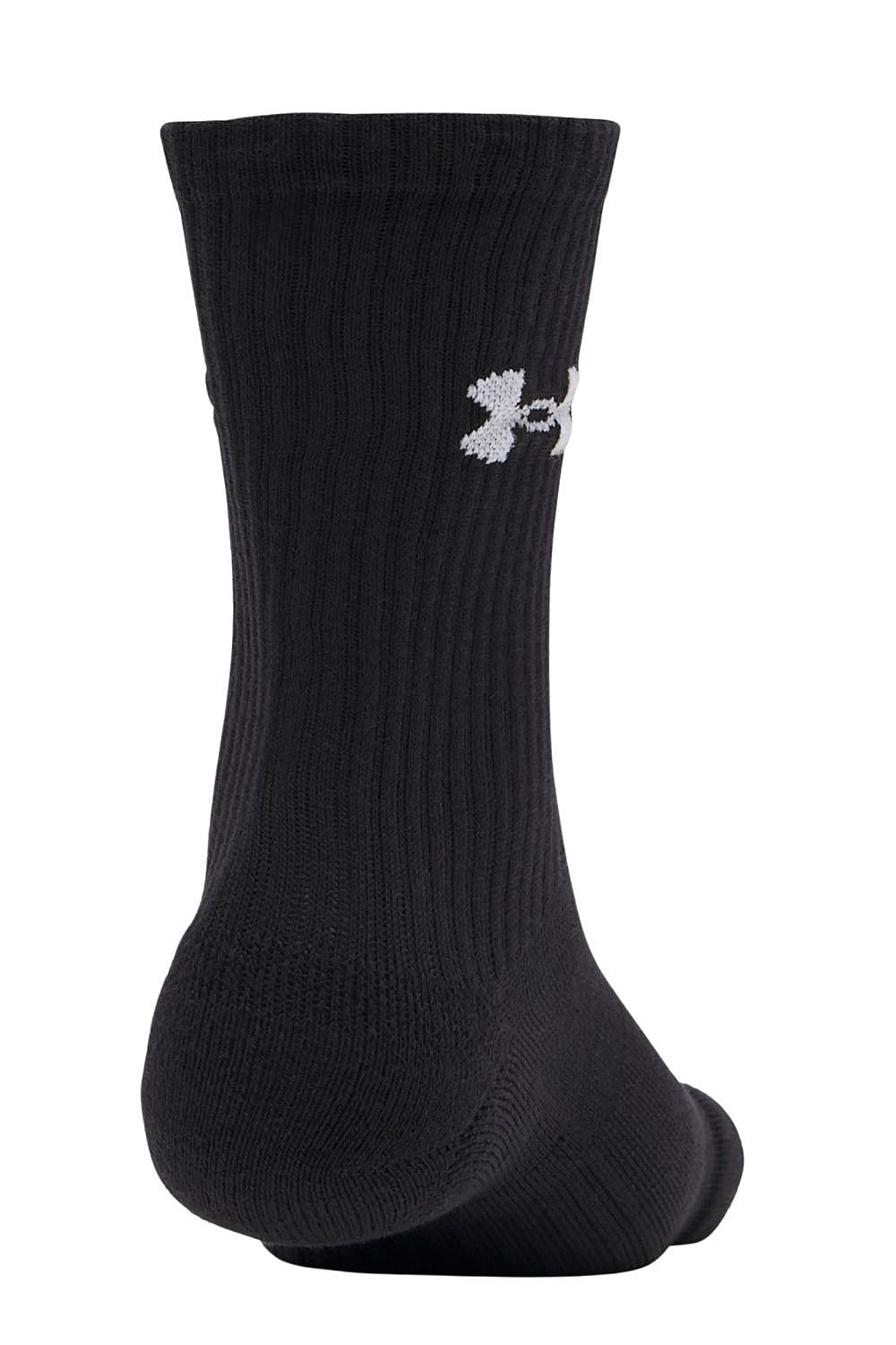 ponožky Under Armour Performance Cotton Crew 3 Pack - Ultimate Black/White