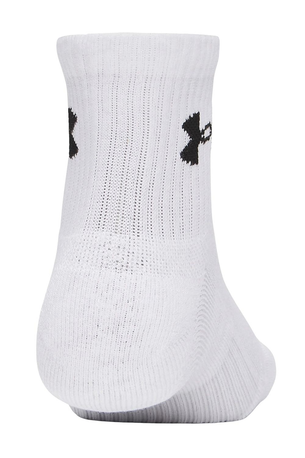 ponožky Under Armour Performance Cotton Quarter 3 Pack - White/Steel