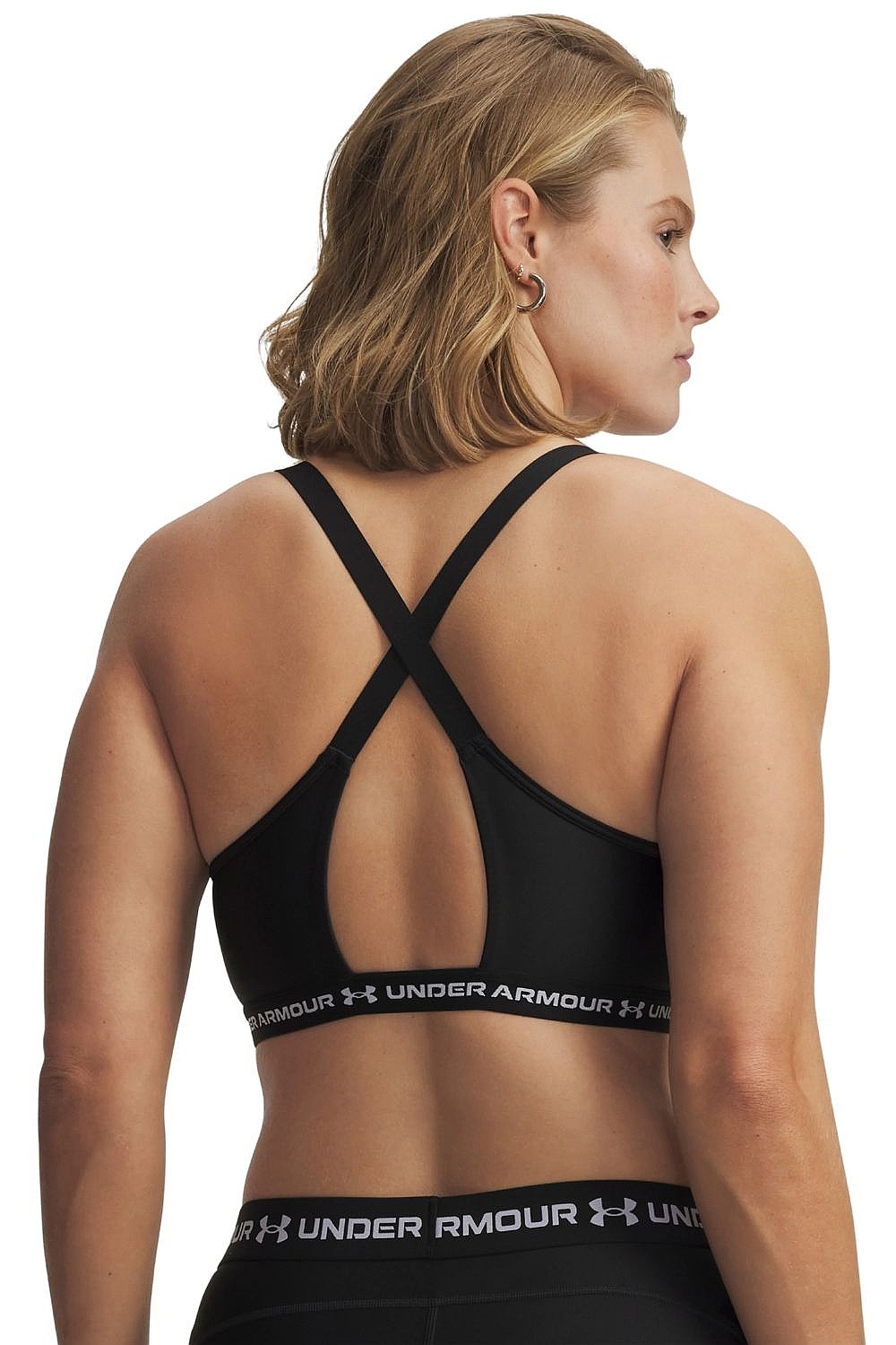 sujetador Under Armour Crossback Low - Ultimate Black/White - women´s