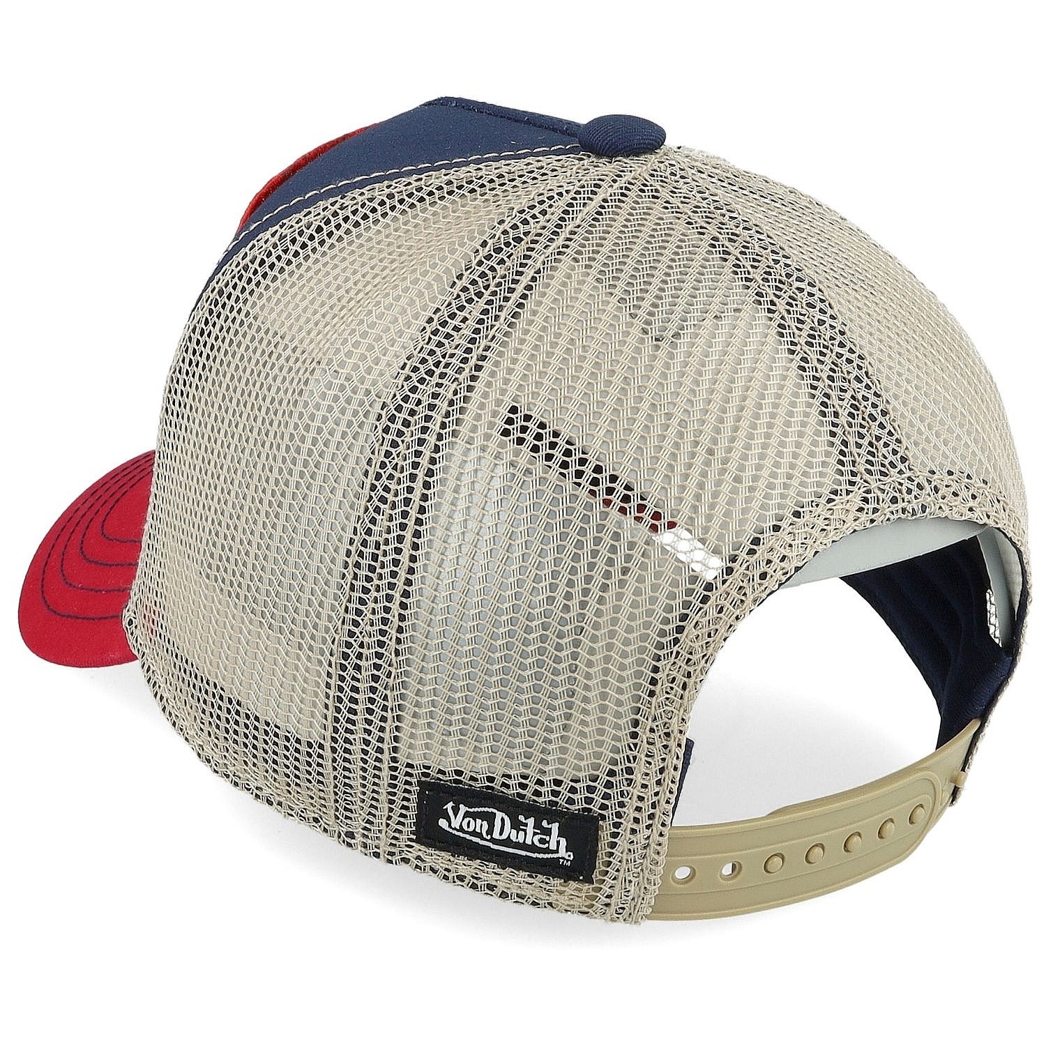 Kappe Von Dutch Square Trucker - Marine/Red
