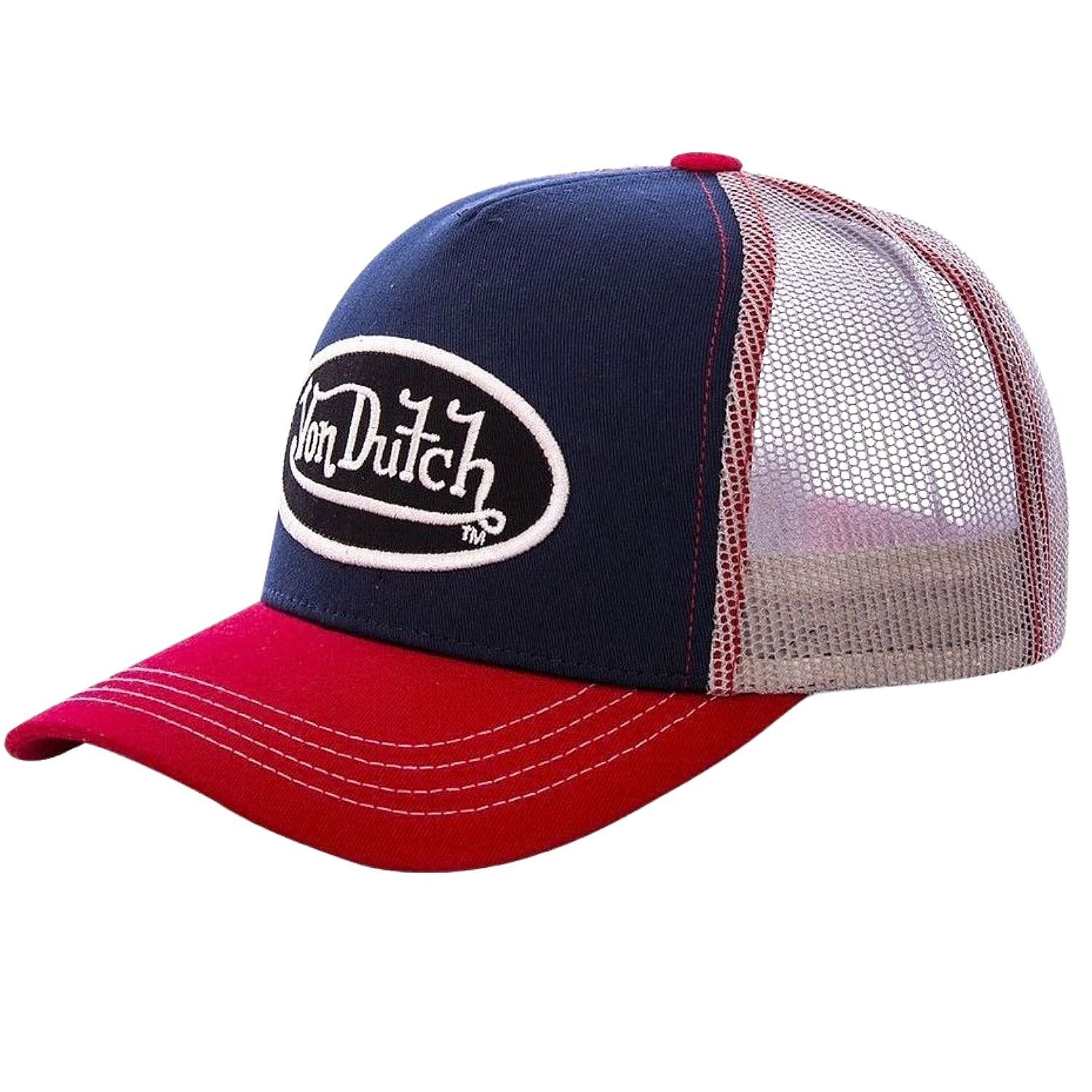 šiltovka Von Dutch Baseball Colors Trucker - Black/Red