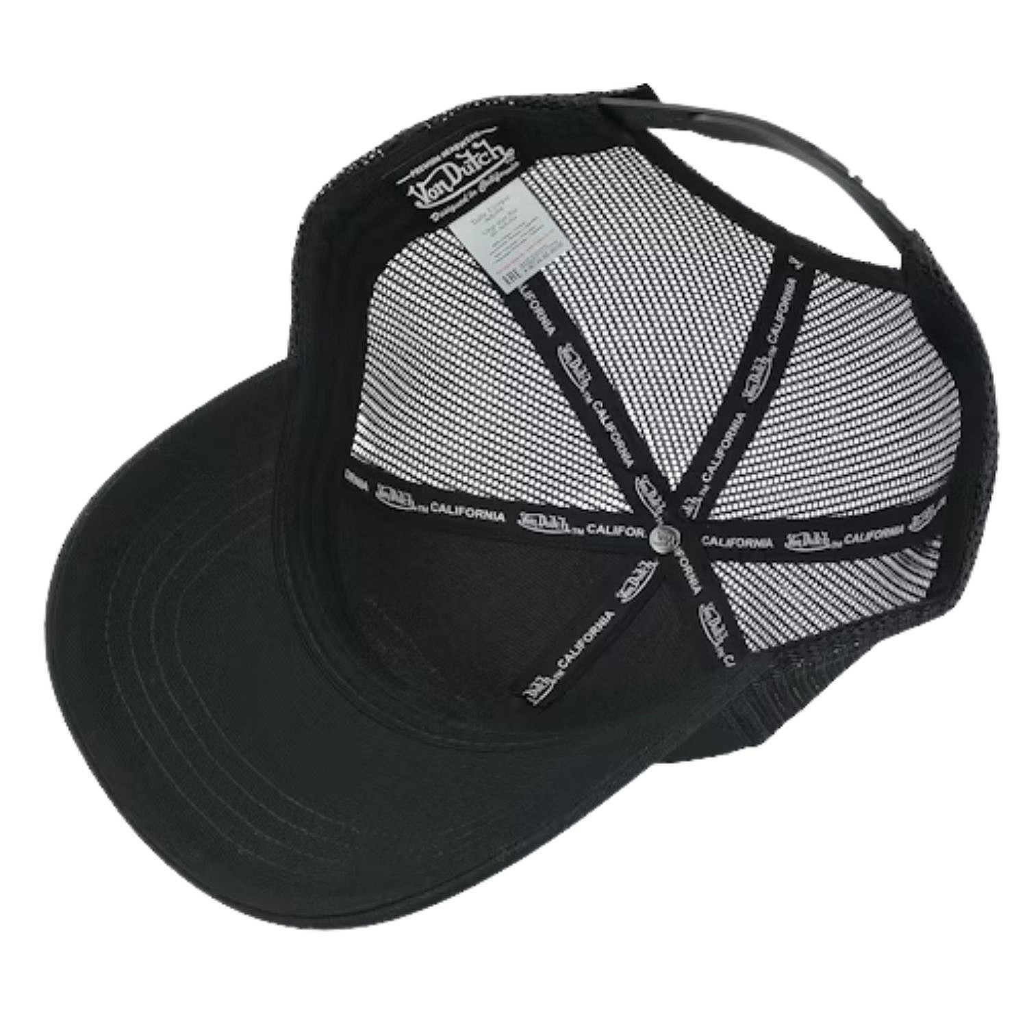 šiltovka Von Dutch Logo Trucker - Embroidery Style Black