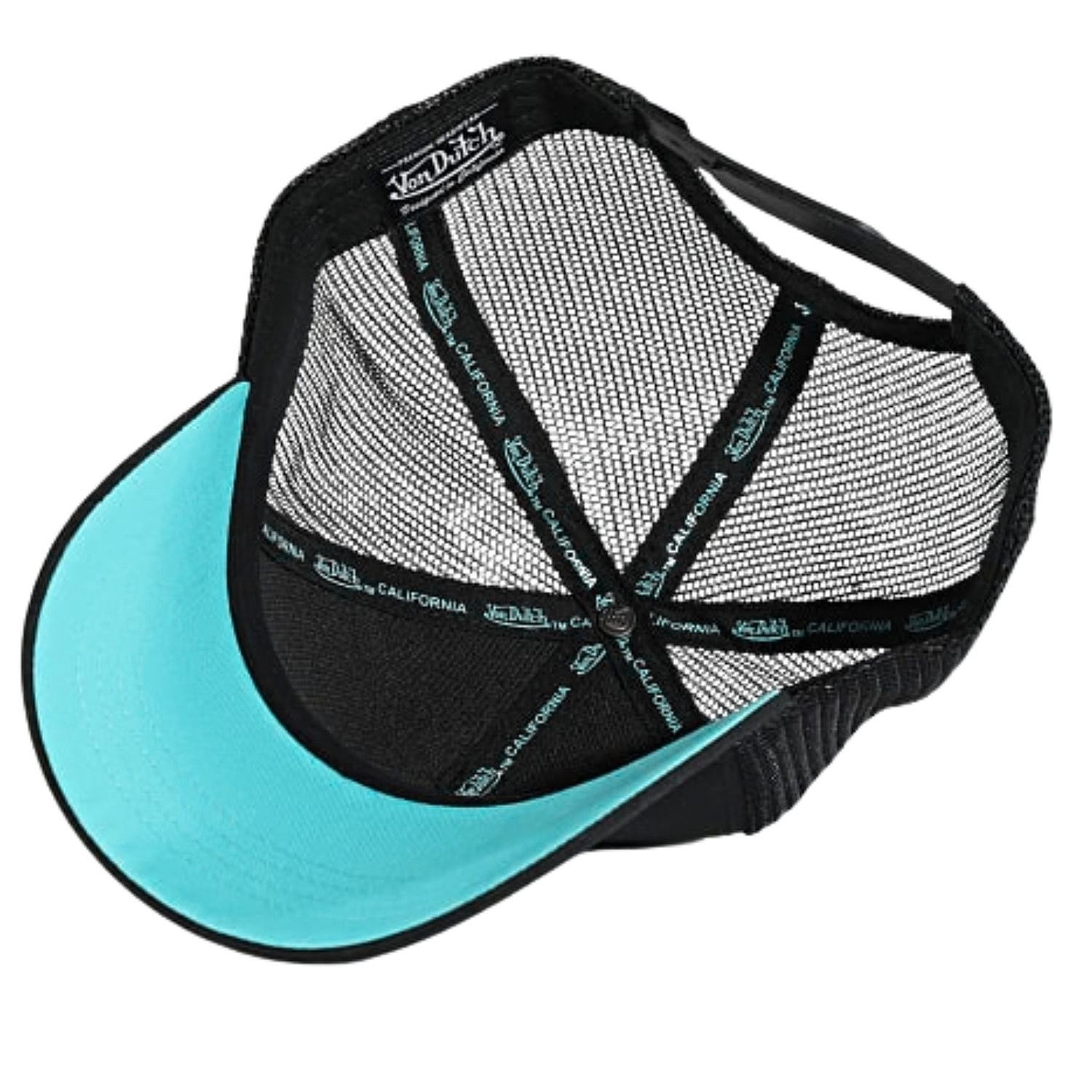 šiltovka Von Dutch Log Trucker - Black/Turquoise