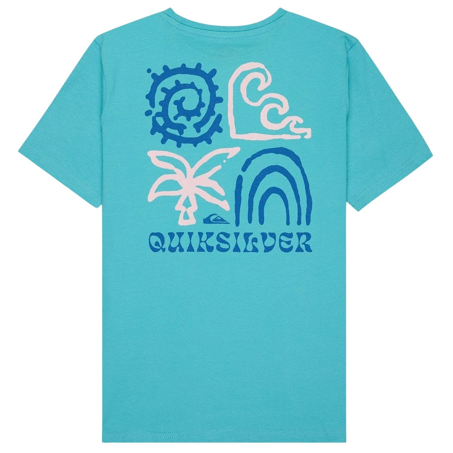 tričko Quiksilver Urban Nomad 1 - BJK0/Aqua - boy´s