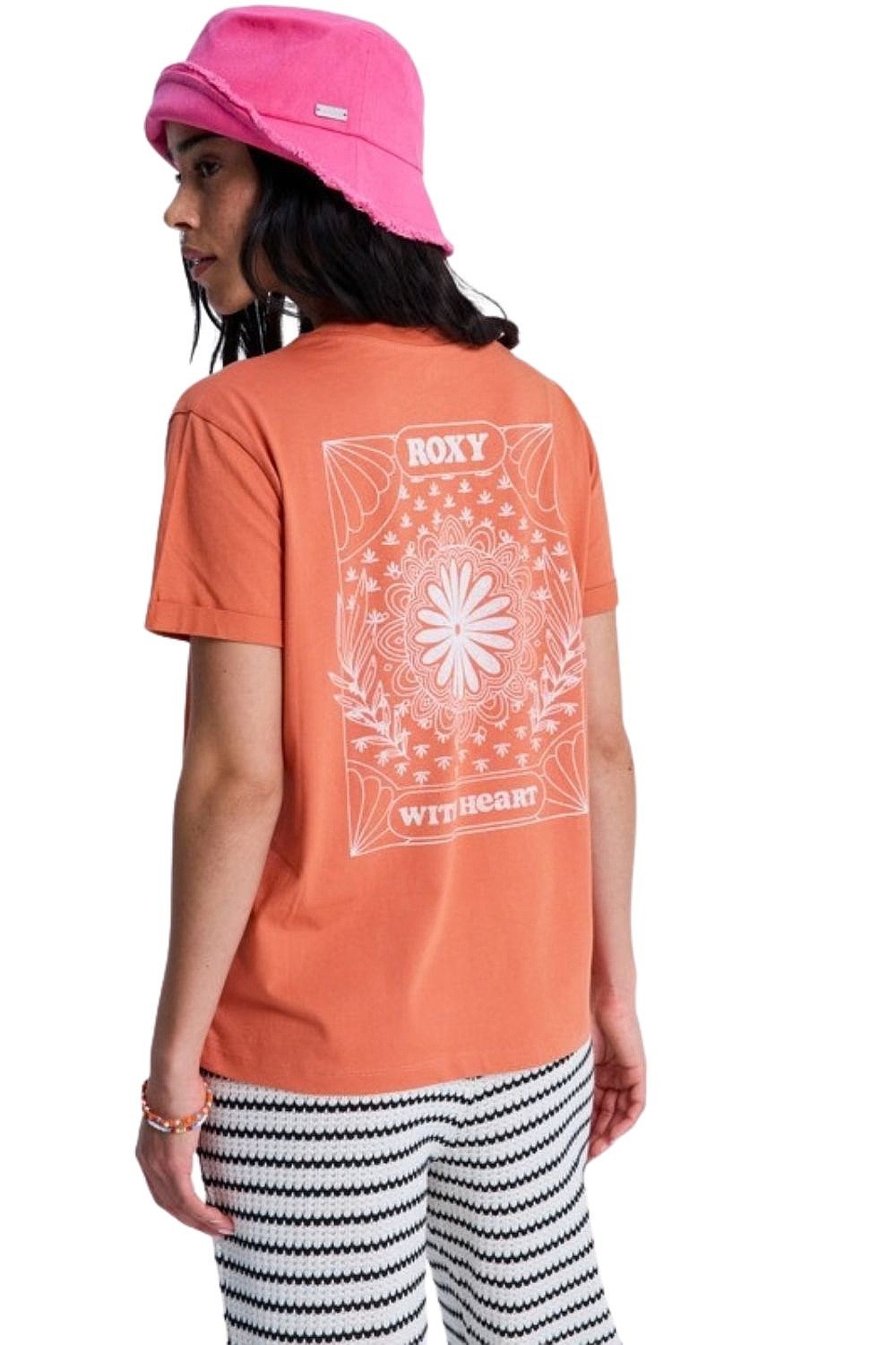 tričko Roxy Oceanregular Fb - MLN0/Apricot Brandy