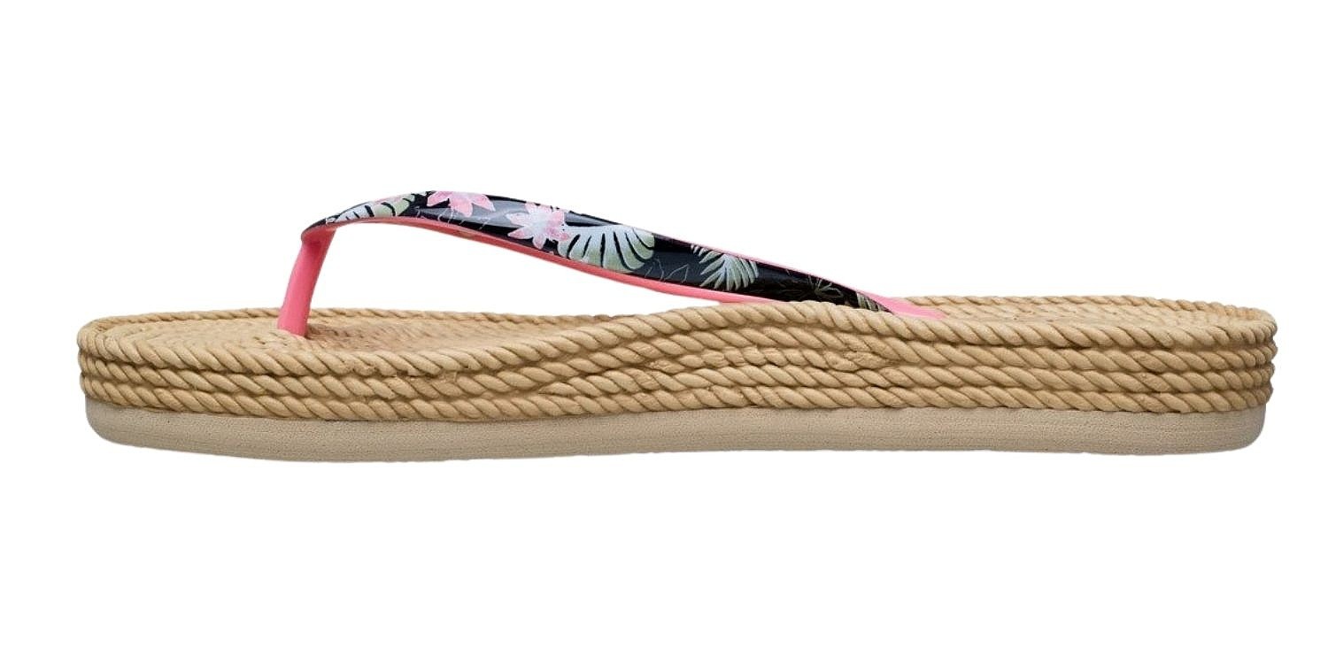 žabky Roxy South Beach III - BBP/Black/Pink - women´s