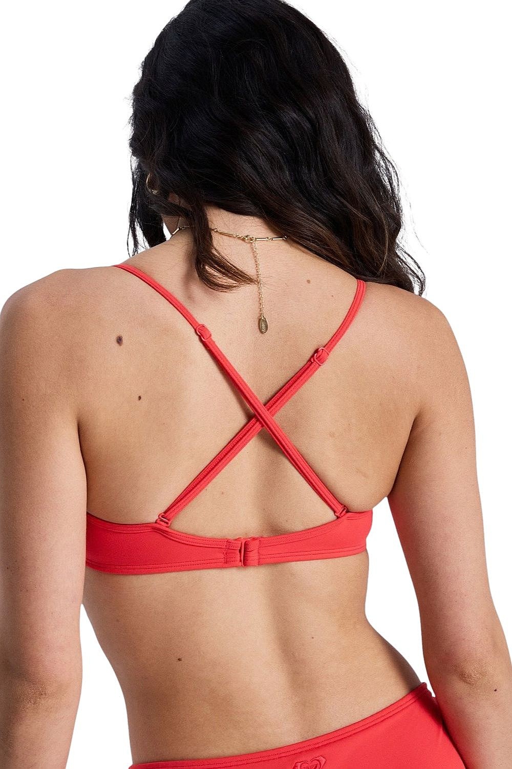 Badeanzug Roxy SD Essentials Wrap - RMZ0/Hibiscus - women´s