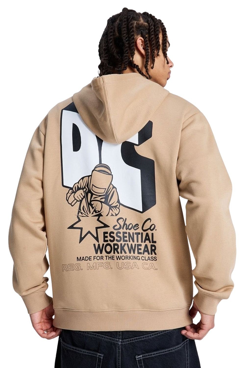 Sweatshirt DC Anodized Zip - CJZ0/Incense - men´s