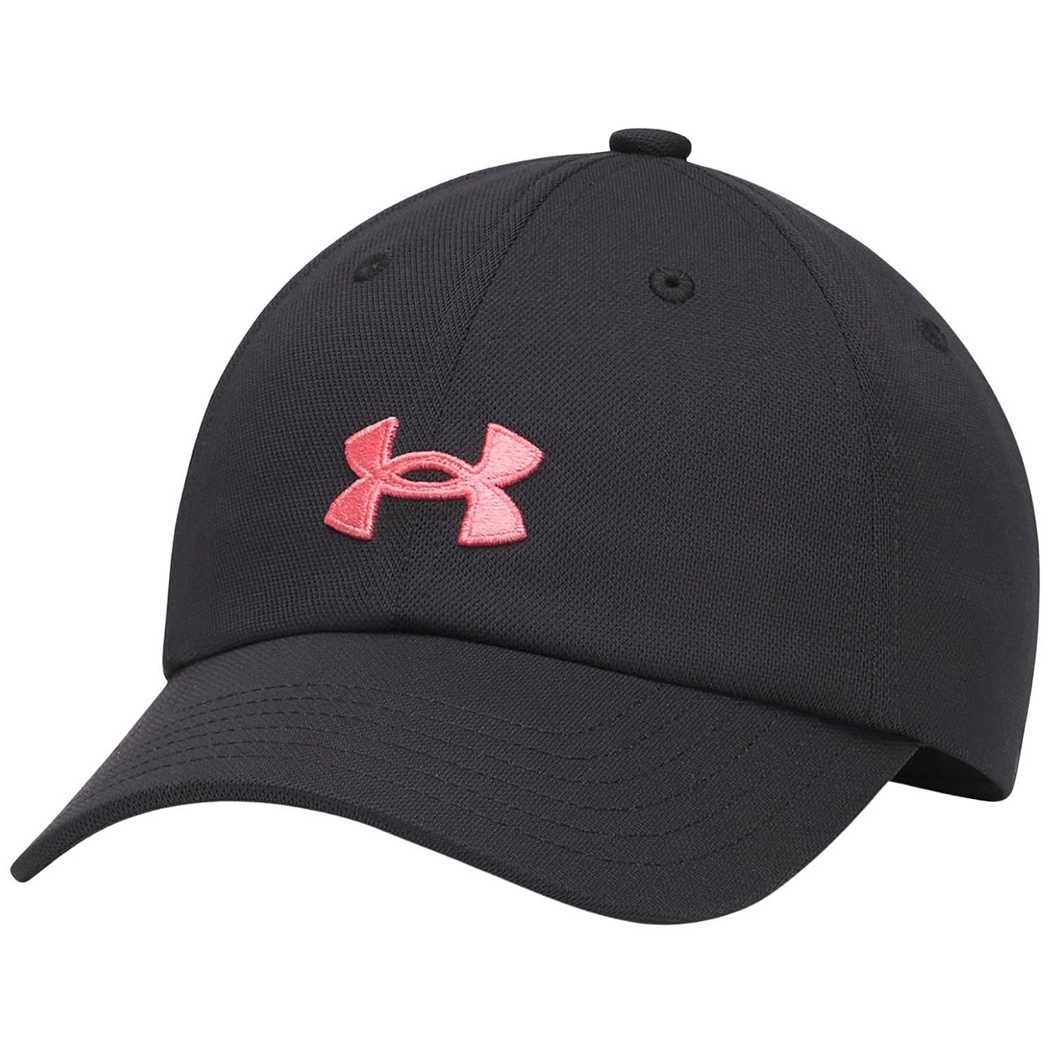 kšiltovka Under Armour Blitzing Low Adjustable Youth - Black/Bittersweet Pink