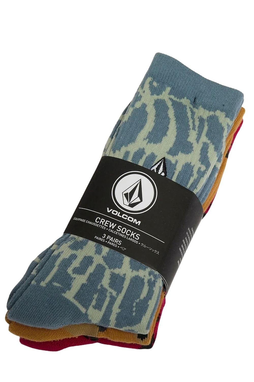 ponožky Volcom Print Mixer 2 3 Pack - Mix - men´s