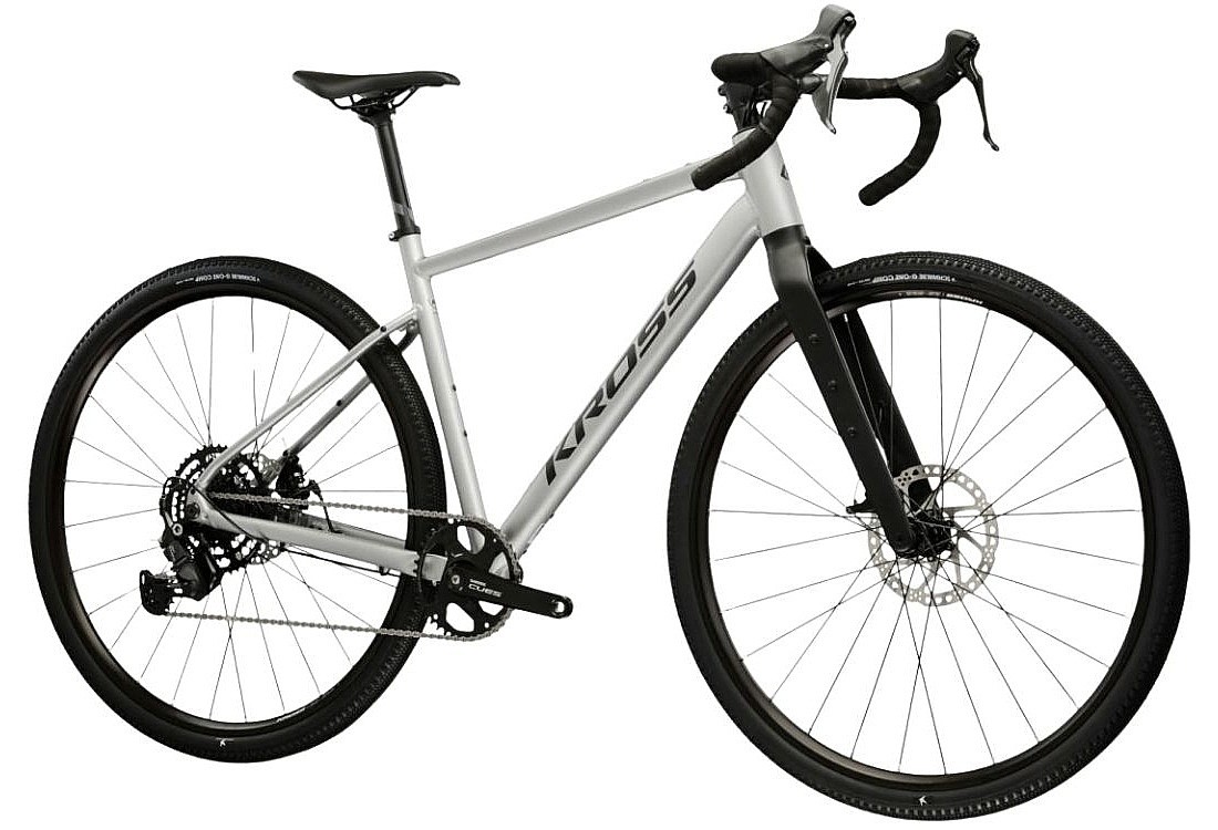 kerékpár Kross Esker 1.0 28" - Grey/Graphite/Matt