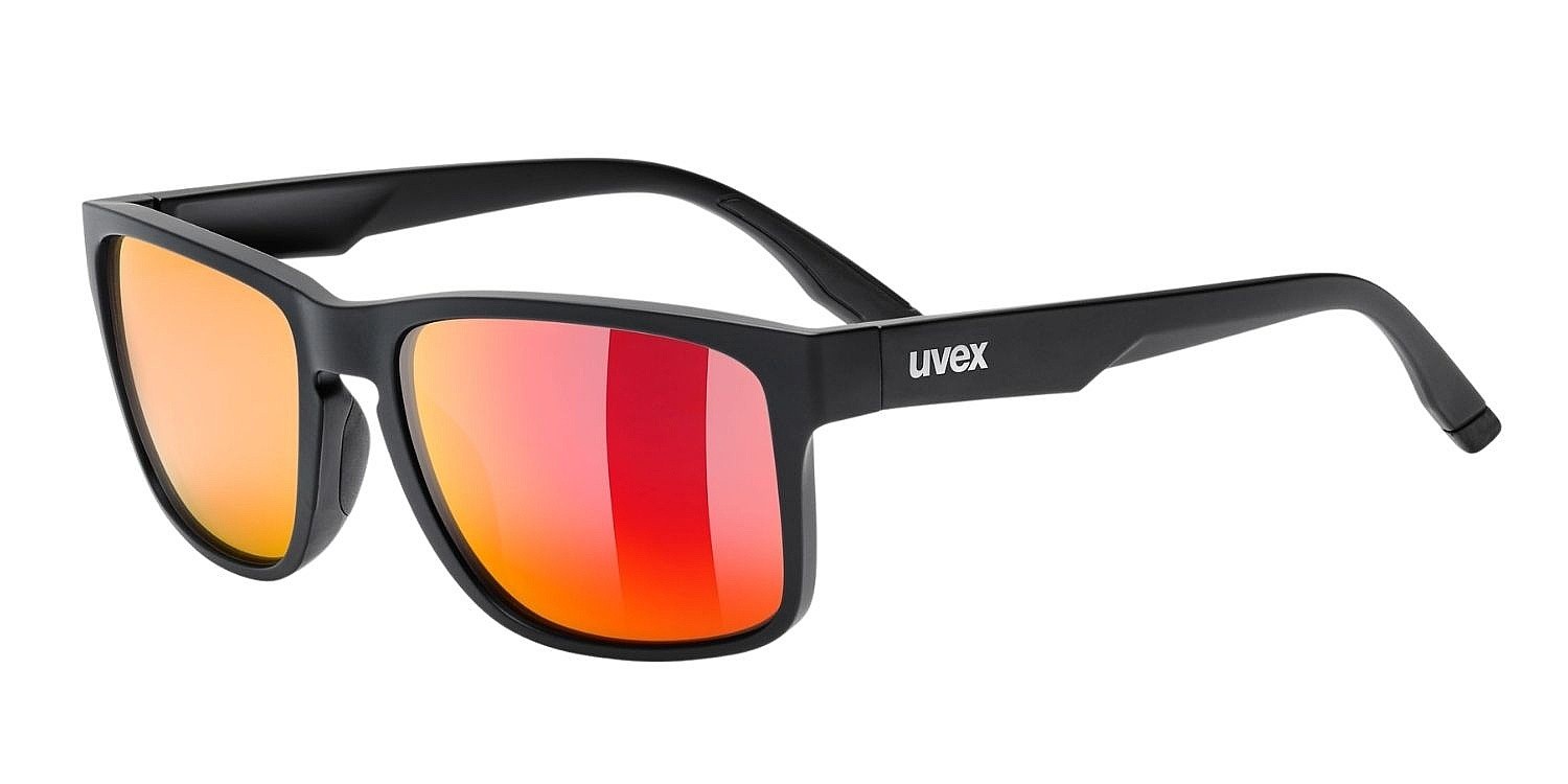 okuliare Uvex Poise - Black Matt/Mirror Red