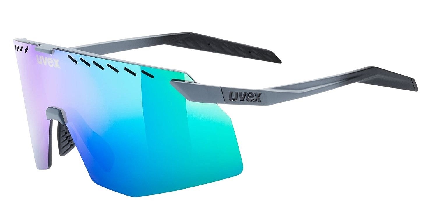 okuliare Uvex Pace Stage - Grey Matt/Mirror Green