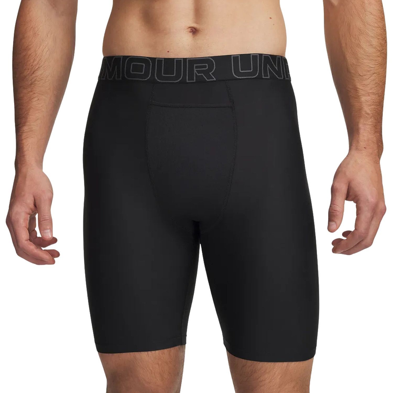 trenky Under Armour Performance Boxerjock BallBag 9in 2 Pack - Black/Castlerock