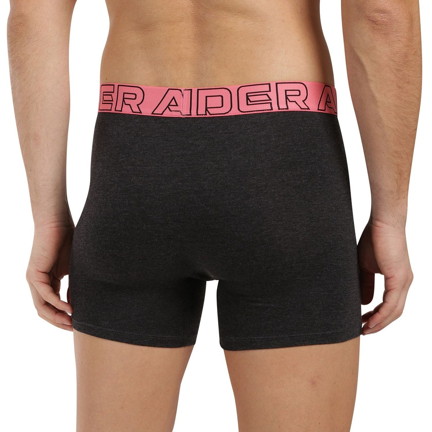 trenky Under Armour Perf Tech Cotton 6in 3 Pack - Anthracite/Blue/Yellow/Pink