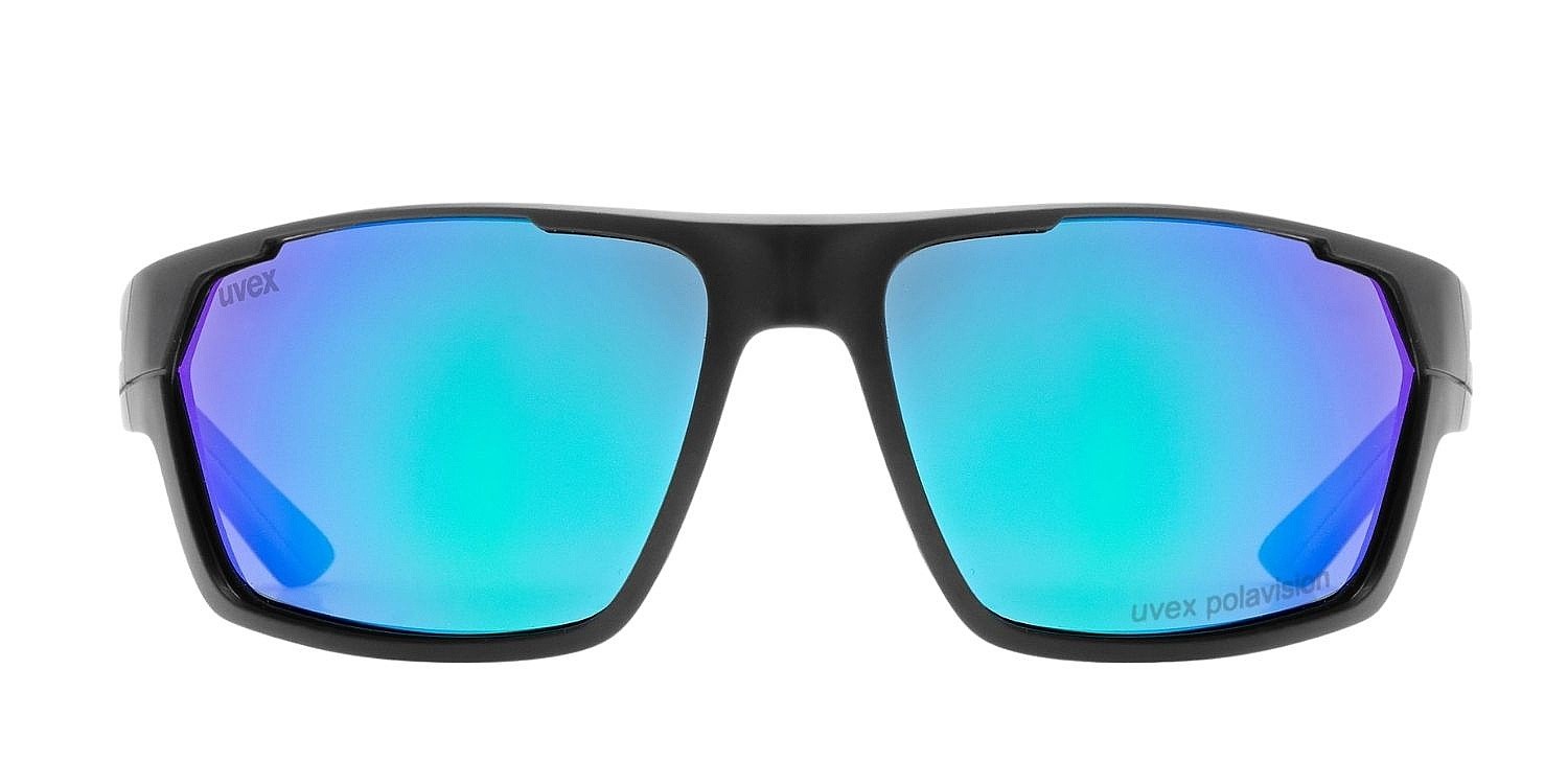 okuliare Uvex Sportstyle 233 P - Black Matt/Litemirror Silver Polarvision