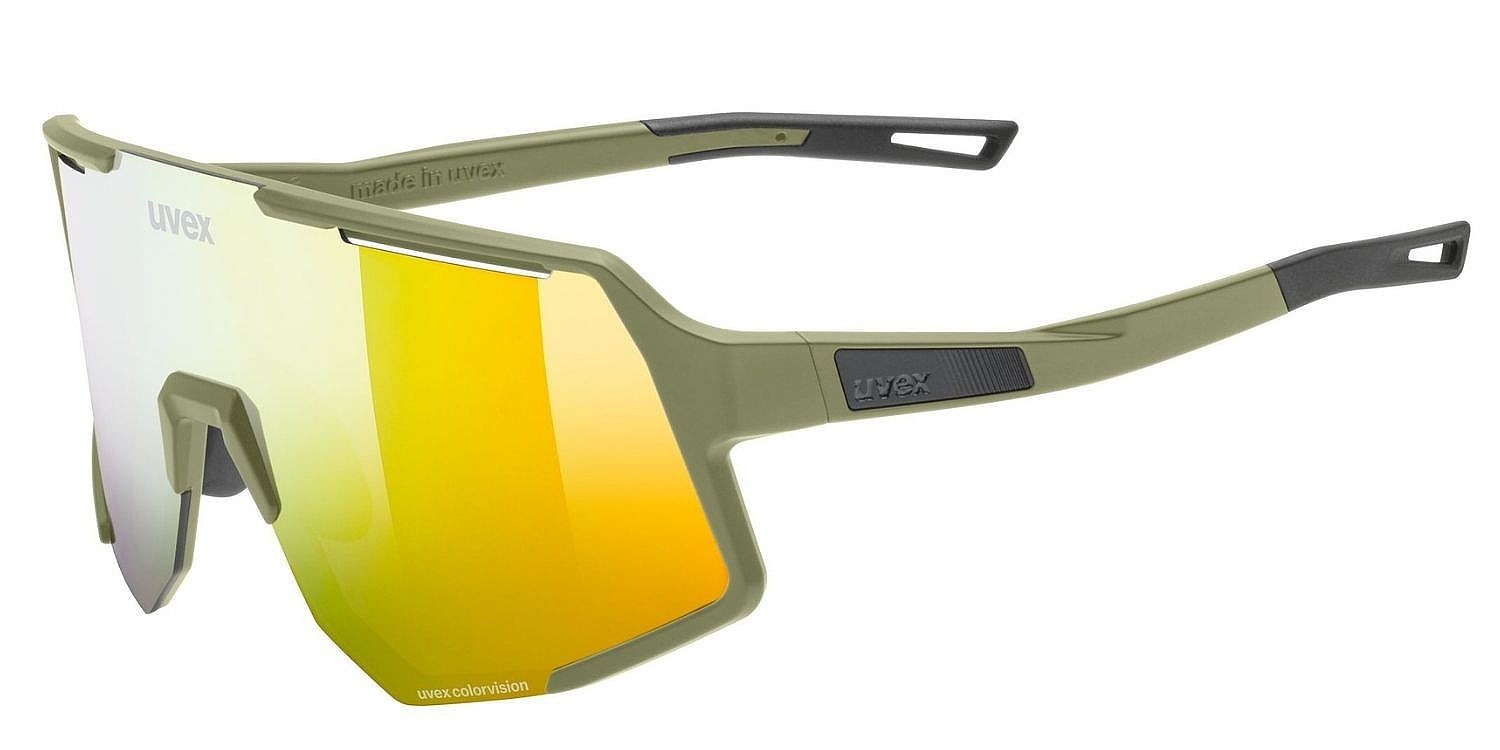 brýle Uvex Sequenze CV - Olive Matt/Mirror Yellow