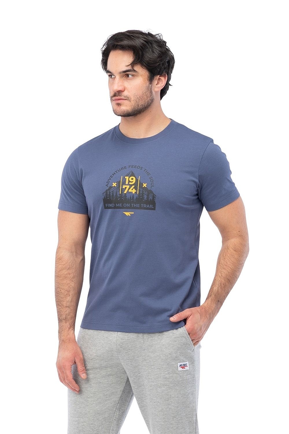 tričko Hi-Tec Trailer - Blue Indigo - men´s