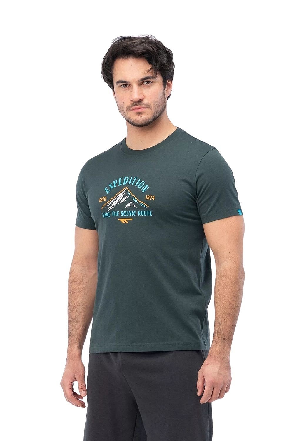 tričko Hi-Tec Hatricko - Darkest Spruce