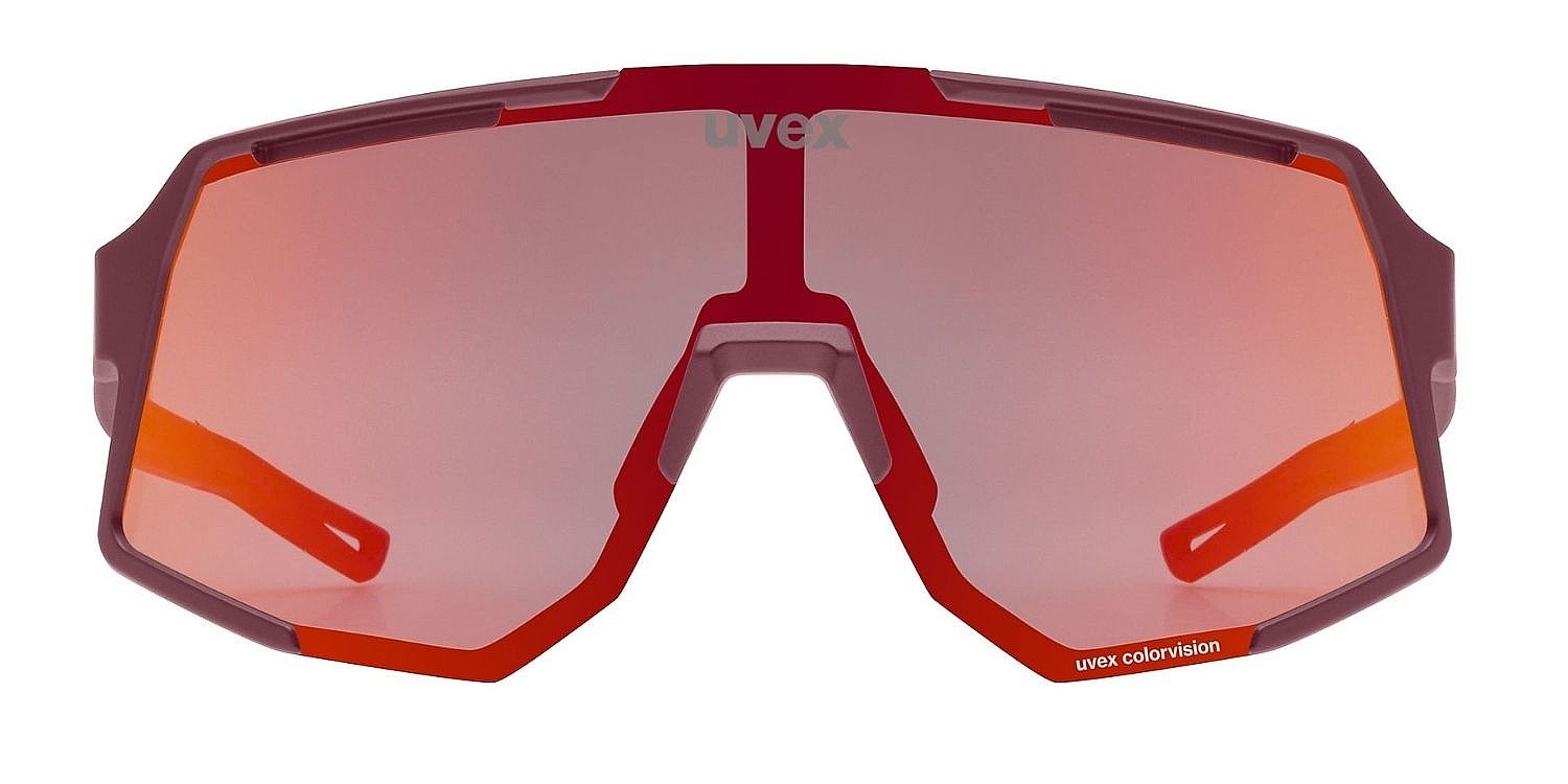 brýle Uvex Sequenze CV - Burgundy Matt/Mirror Red