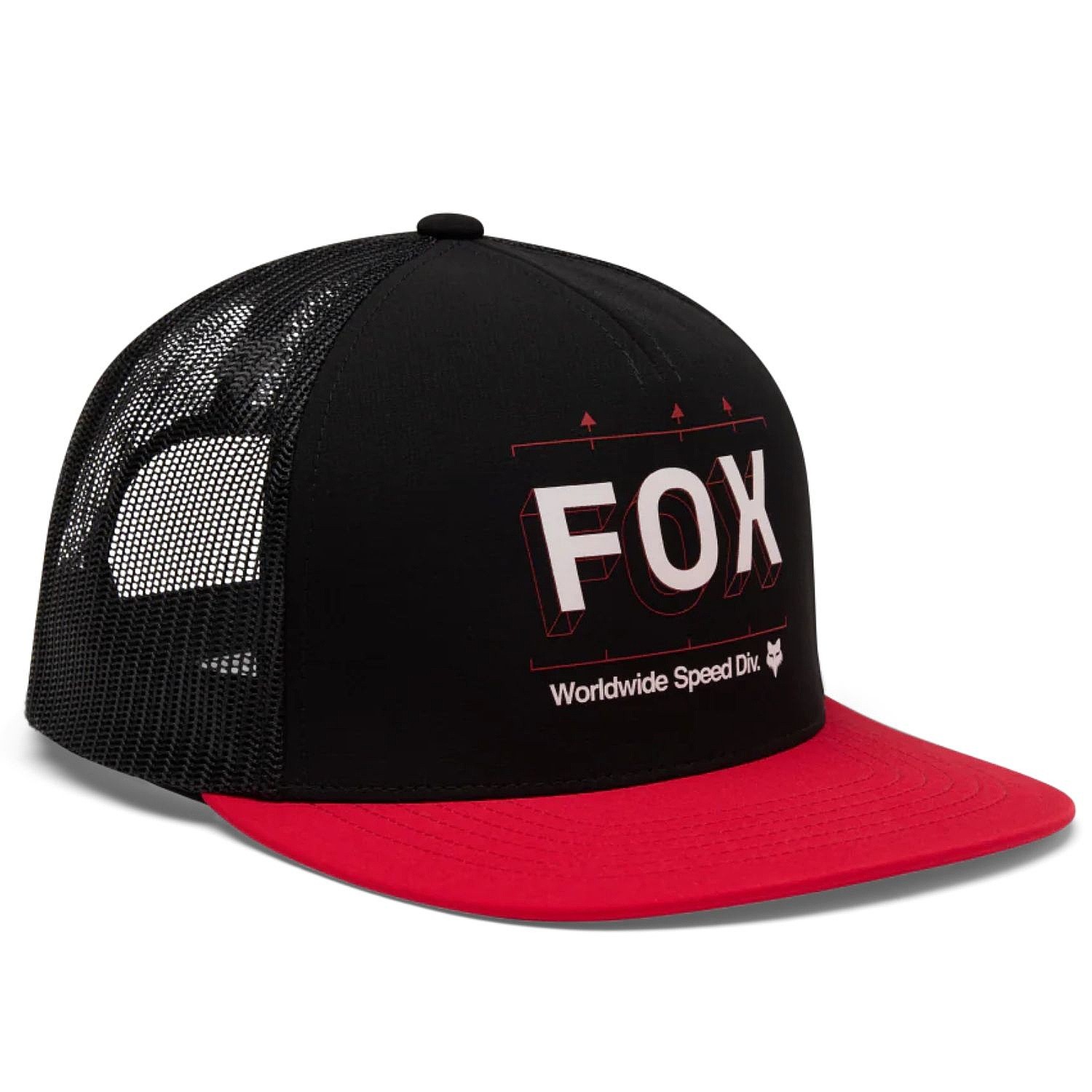 kšiltovka Fox Image Print Snapback Trucker - Black