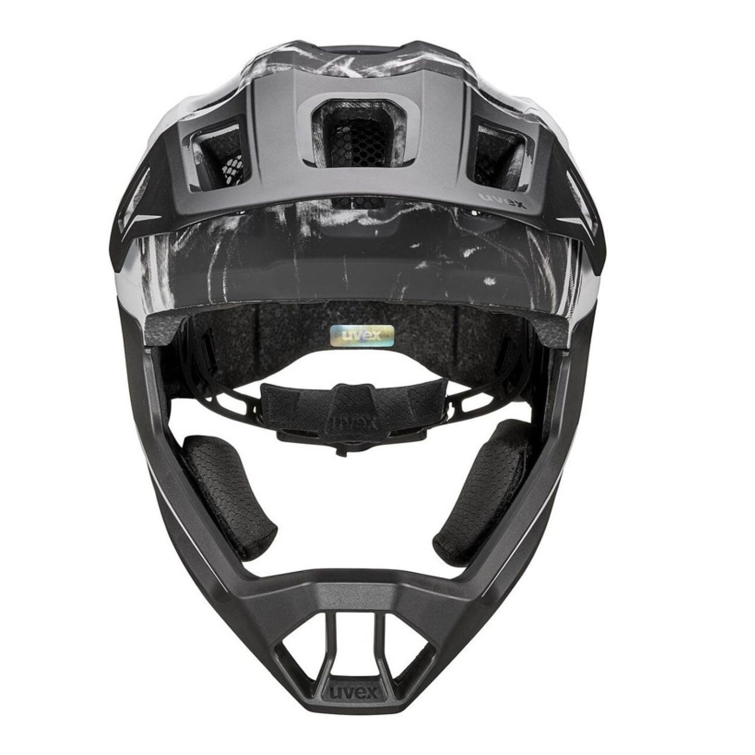 helma Uvex React Jr. Fullface - Black/White Matt