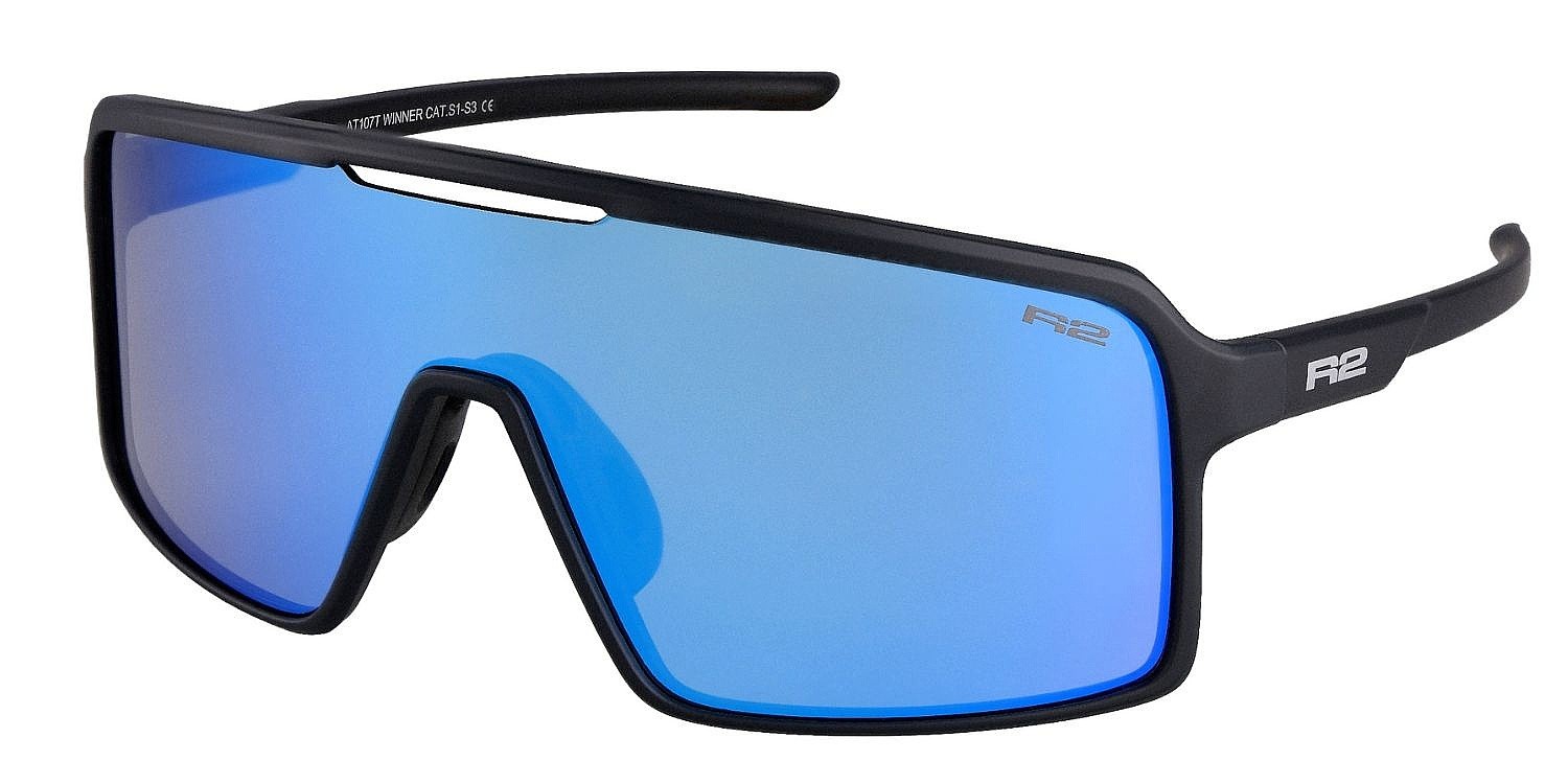 очки R2 Winner - AT107T/Matte Black/Ice Blue Chrome