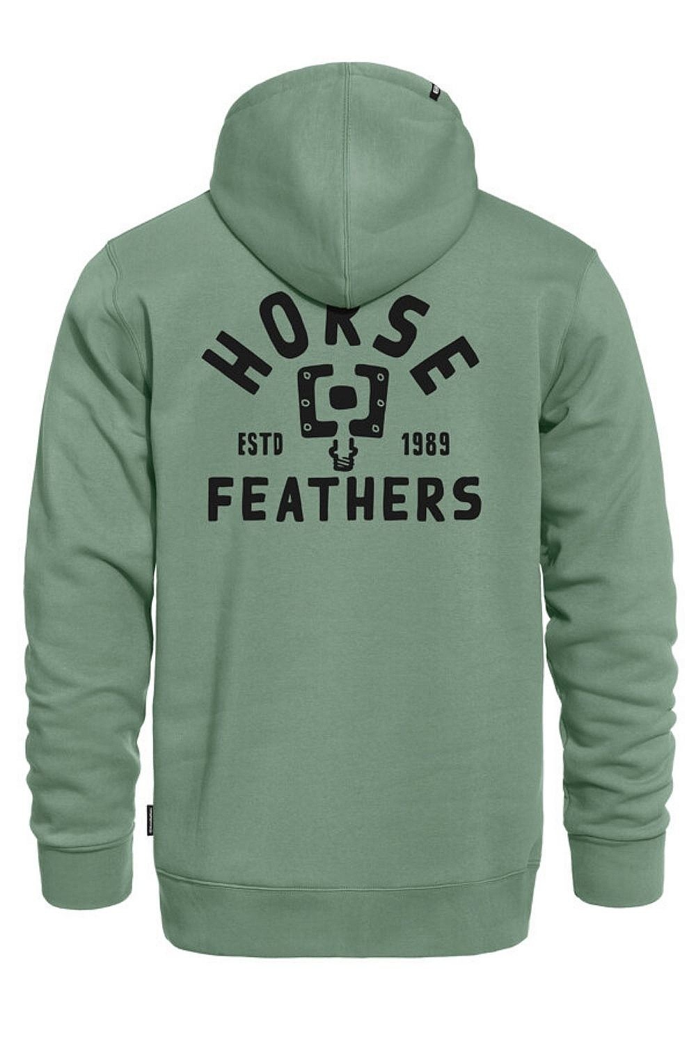 mikina Horsefeathers Pedal - Iceberg Green - men´s