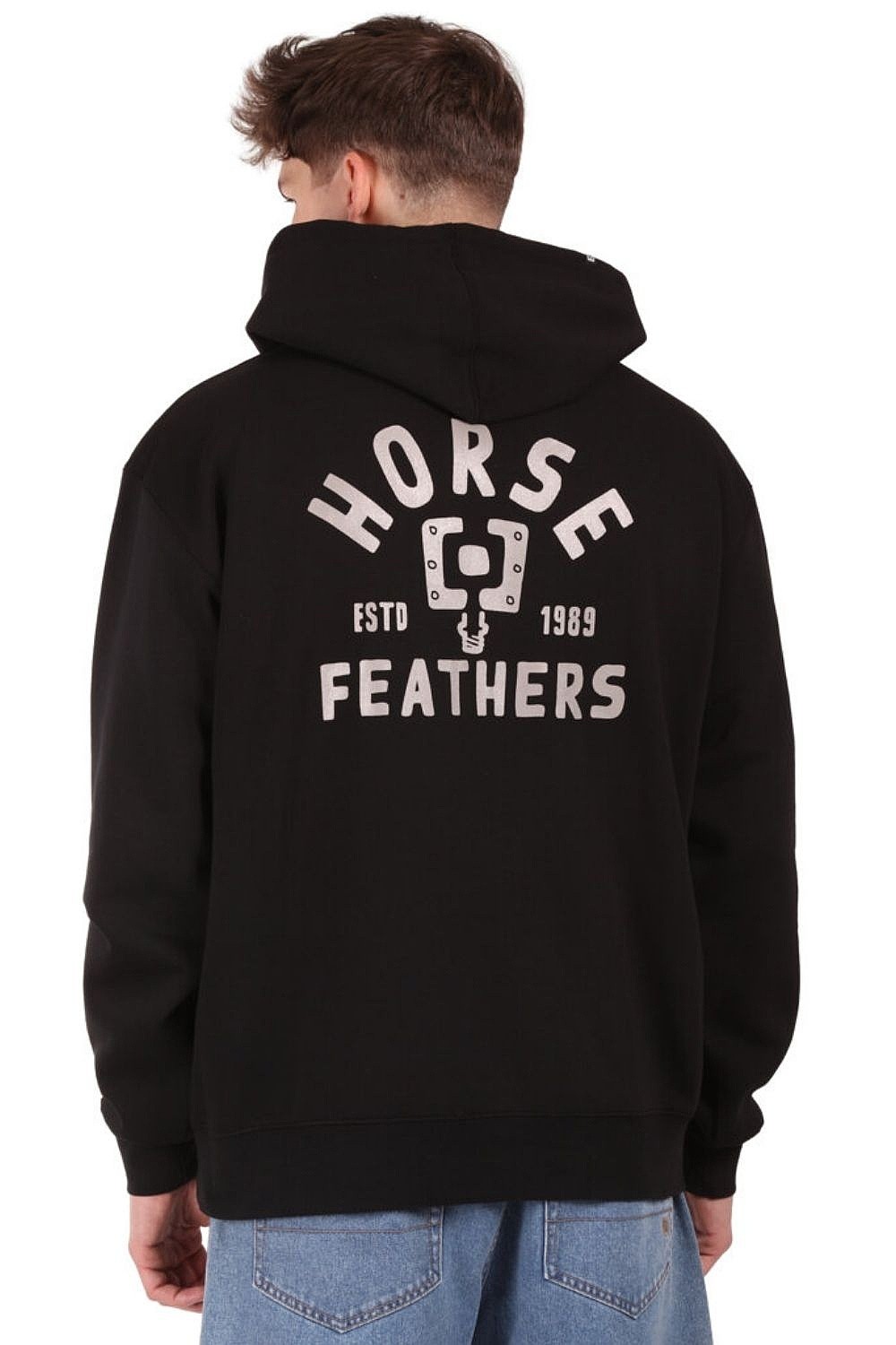 mikina Horsefeathers Pedal - Black - men´s