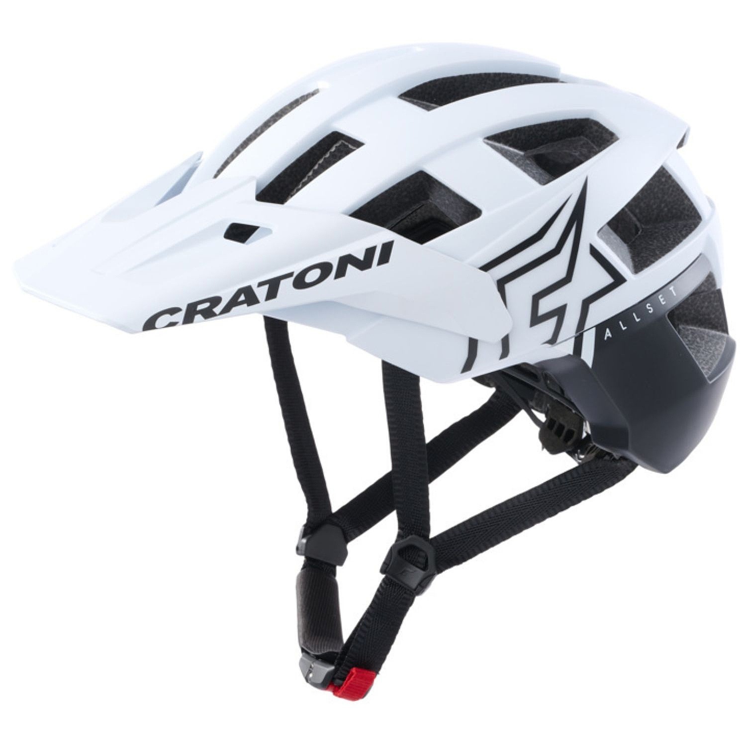 helma Cratoni AllSet Pro - White/Black Matt