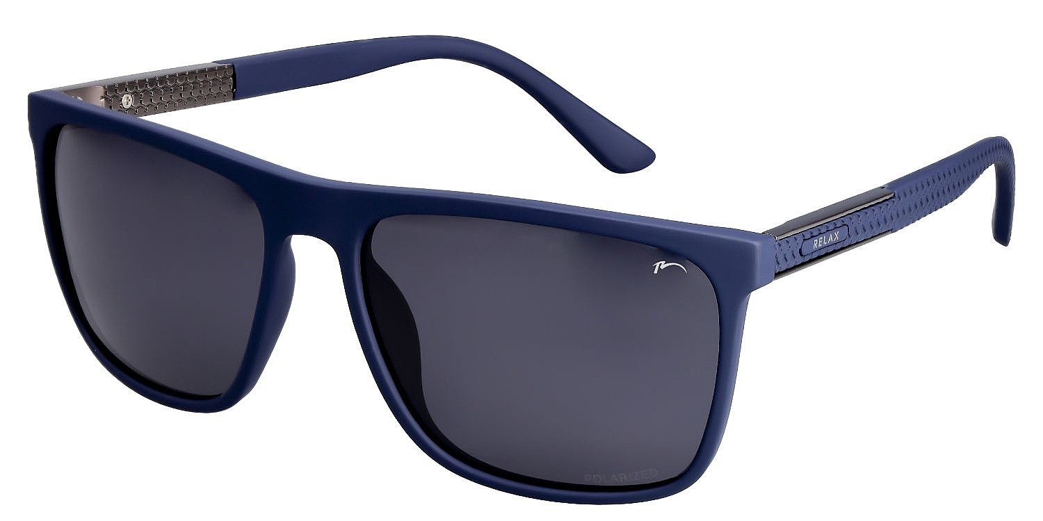 okuliare Relax Max - R1157C/Rubber Blue/White Sensor/Grey/Polarized - men´s